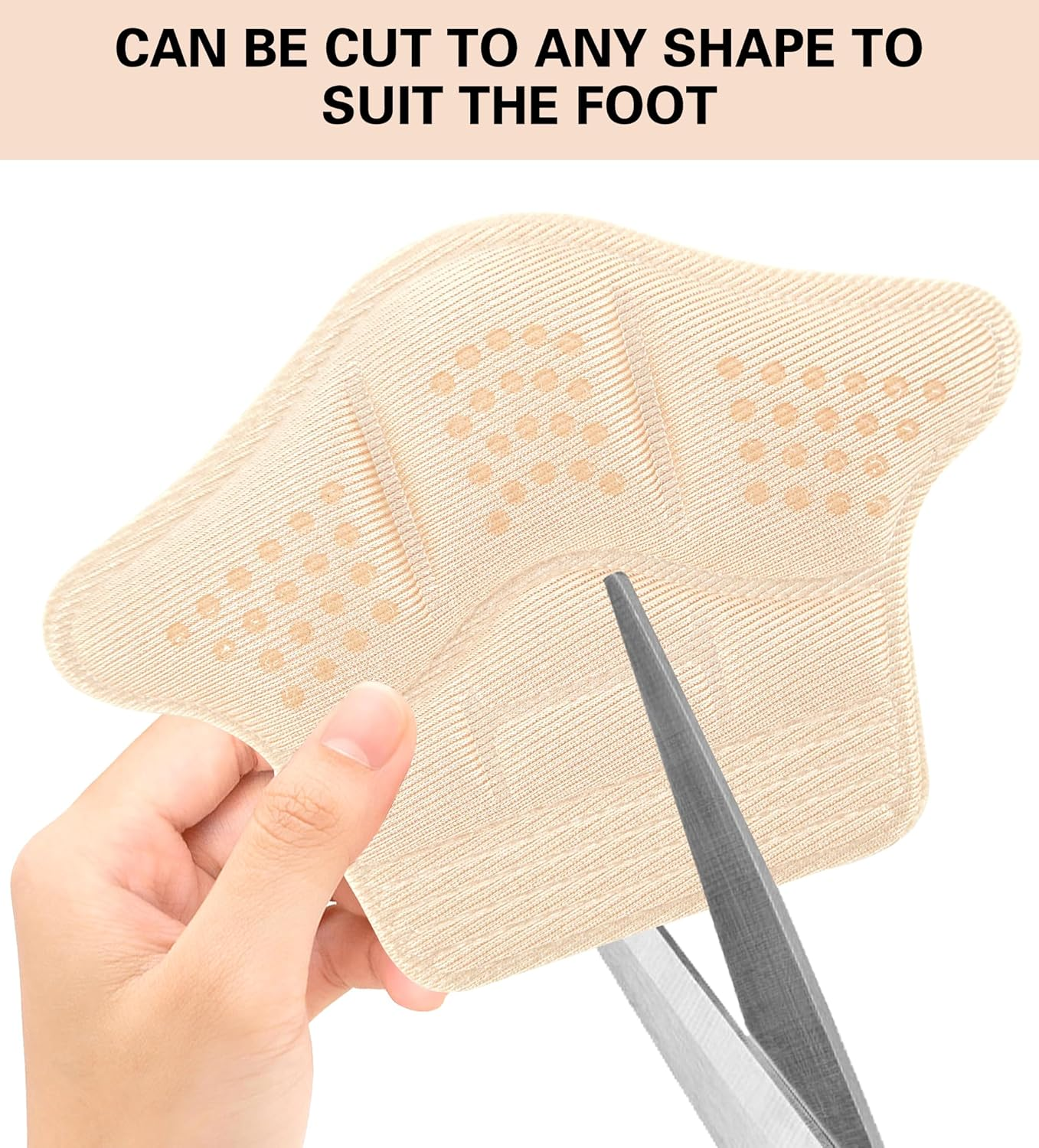 YBVABE Heel Cushion Inserts - 4Pcs Anti-Slip Leather Shoe Pads with Silicone Dots, Reusable Adhesive Thick Back Insoles for Boots & Sports Shoes, Heel Blister Protectors for Women & Men, Ideal for Loose Shoes image number 1