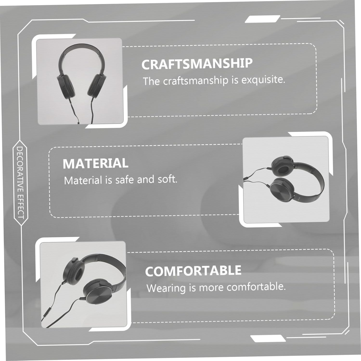 NUOBESTY Wired Over-Ear Headset with Noise Reduction Mic for Computer and Laptop, Stereo Gaming Headphone for Office and Online Meetings, Black image number 4