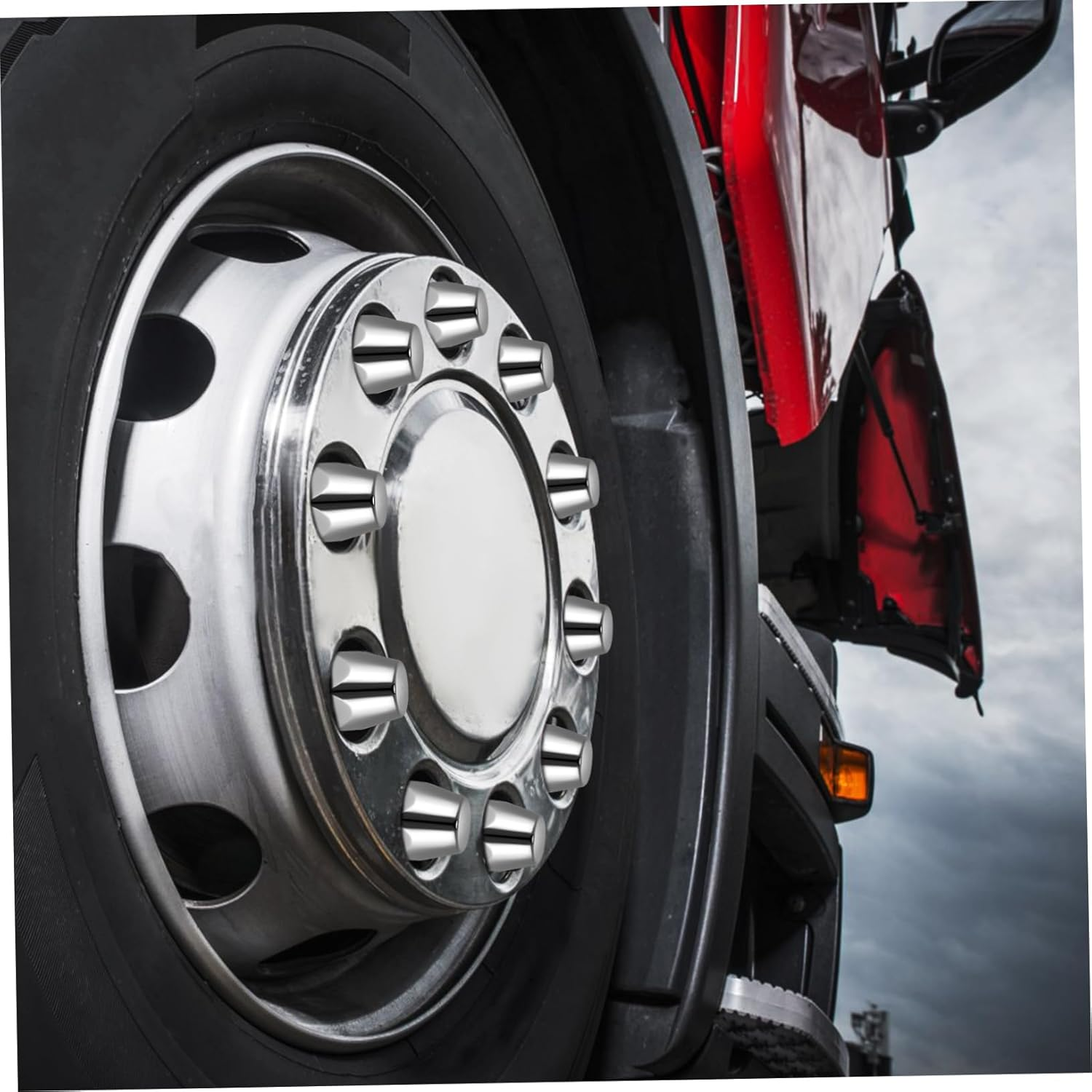 20Pcs Lug Nut Covers for Semi Trucks Easy Install Caps for Trailer Lug Nuts for Truck Wheels Versatile Accessory for Models image number 1