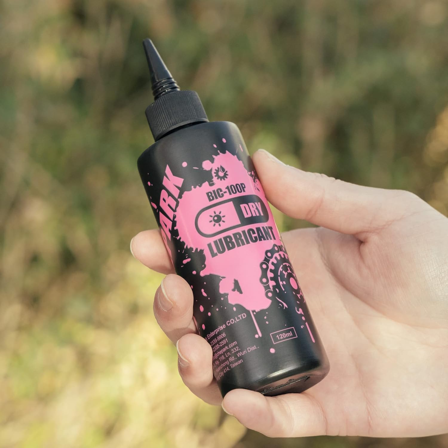 Cyclingdeal Bike Bicycle Dry Type Chain Lubricant 120Ml - Chainwheel Derailleur Maintenance Lube - Chain Grease Oil - Dry & Dusty Conditions