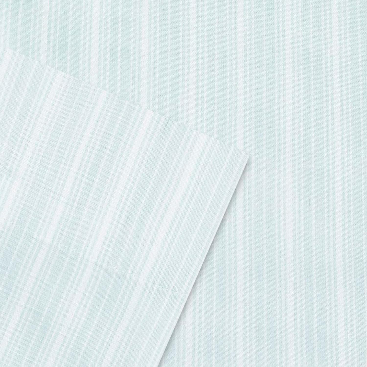 Laura Ashley Home - King Sheets, Soft Sateen Cotton Bedding Set - Sleek, Smooth, & Breathable Home Decor, Lottie Blue