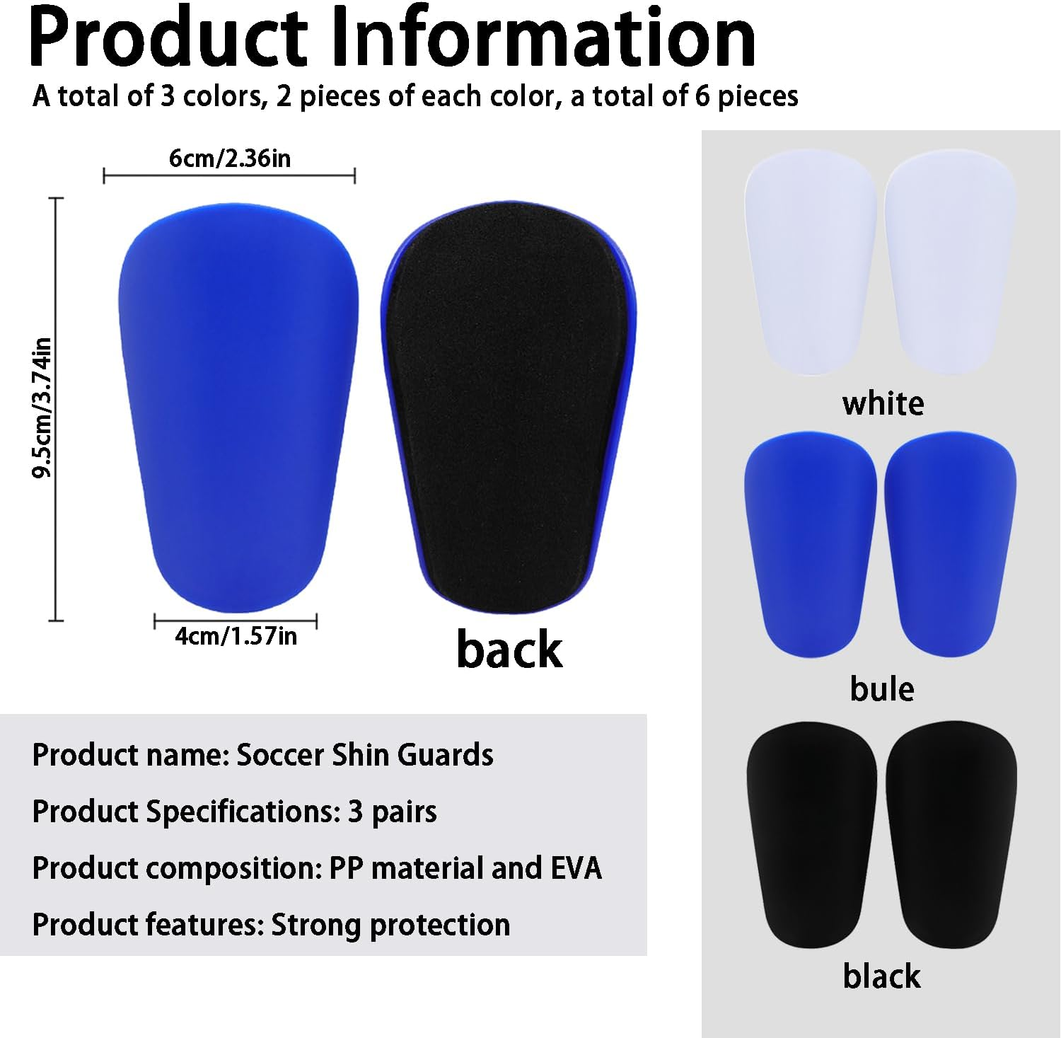 Soccer Shin Guards Mini Soccer Shin Guard Sleeves for Lightweight and Breathable Leg Protection Unisex Youth Soccer Shin Pads image number 4