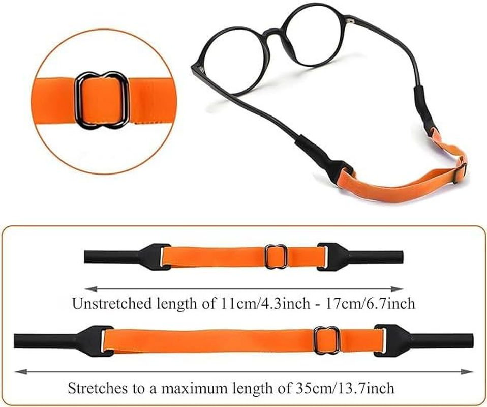 Walquicks 10 PCS Adjustable Eyeglasses Retainer Strap, No Tail Anti-Slip Glasses Straps Holder, Glasses String Cord Eyewear Retainer Sport Unisex Sunglass Straps Holder for Men Women