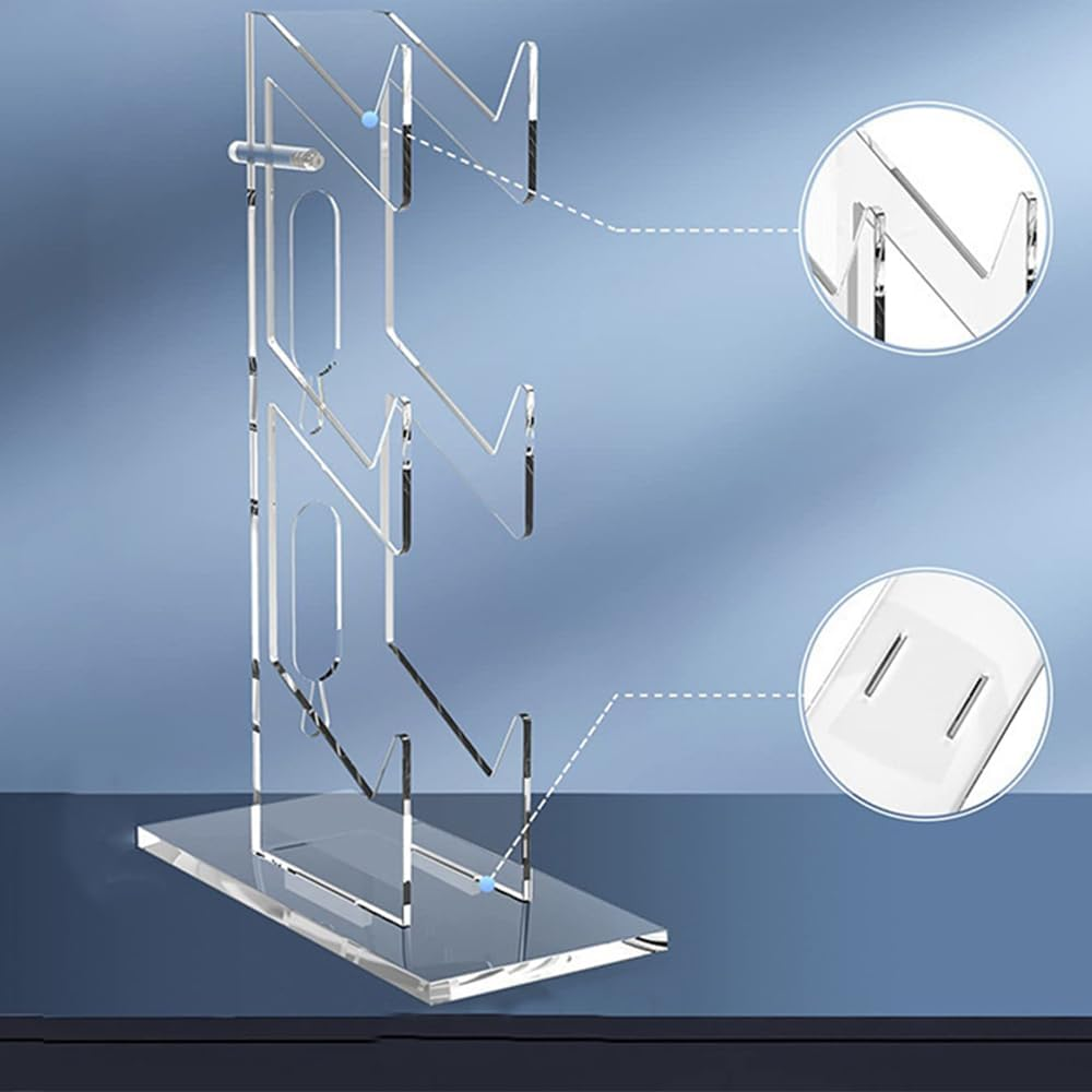 HHWRT 3 Tier Game Controller Stand, Game Controller Holder 3 Tiers, Desk Mounts for Controller, Game Controller Shelf Enhance Gaming with a 3 Tier Controller Holder & Headset Stand (2Pcs) image number 3