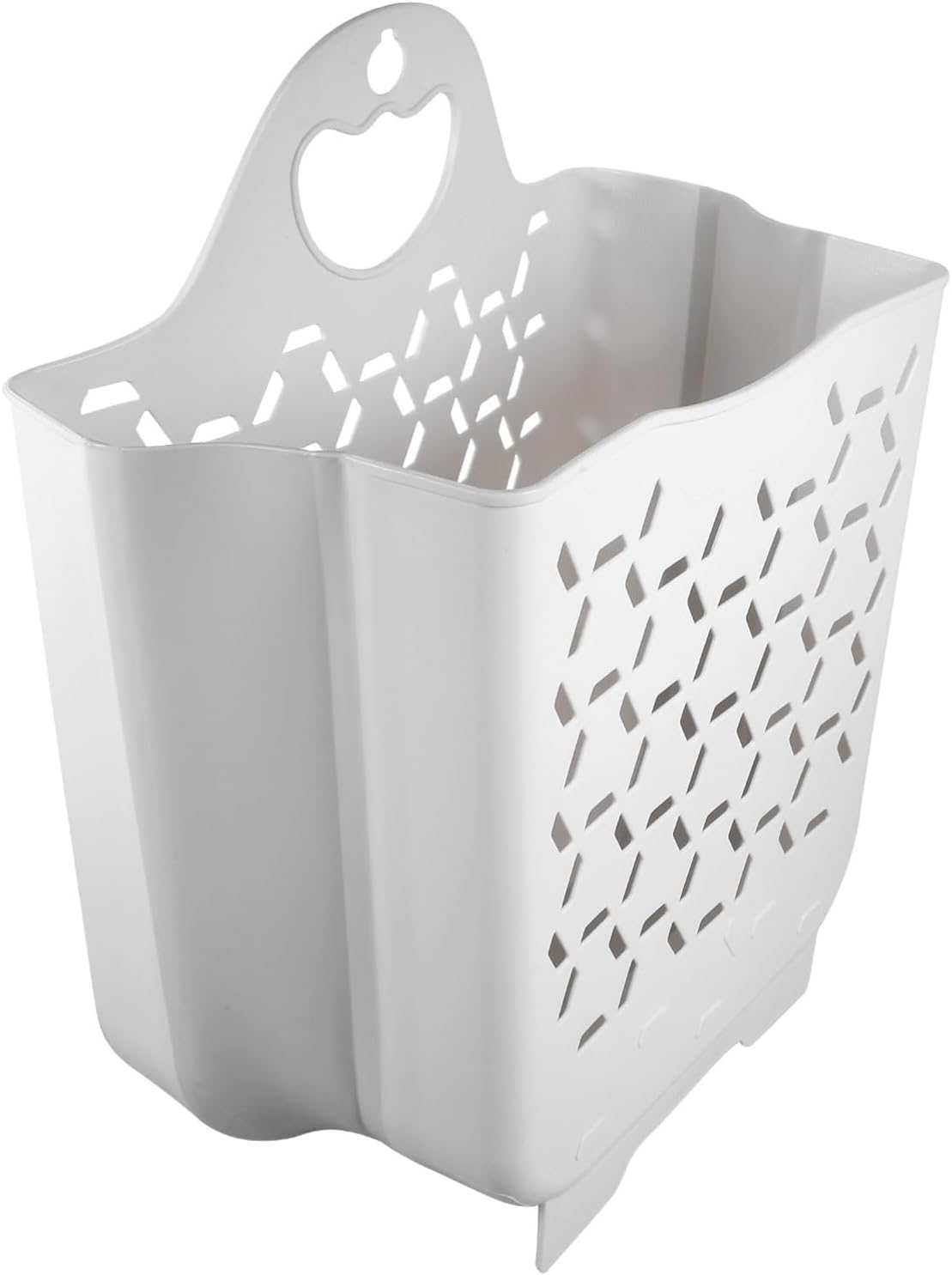 Alipis Foldable Wall Mount Laundry Basket with Handle Space-Saving Collapsible Laundry Hamper for Bathroom and Dormitory Dirty Clothes Storage Wall Hanging Basket image number 6