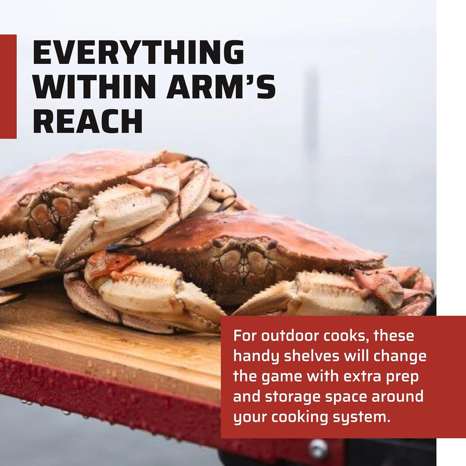 Camp Chef Folding Side Shelf Set for 14-Inch Cooking Systems