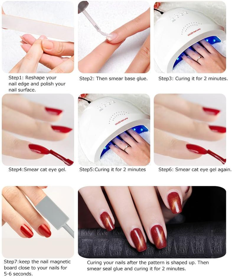 Goovii Double-End Nail Art Magnet Cat Eye Gel Polish Varnish Magnetic Stick 3D Line Strip Magnetic Board Nail Tool image number 1