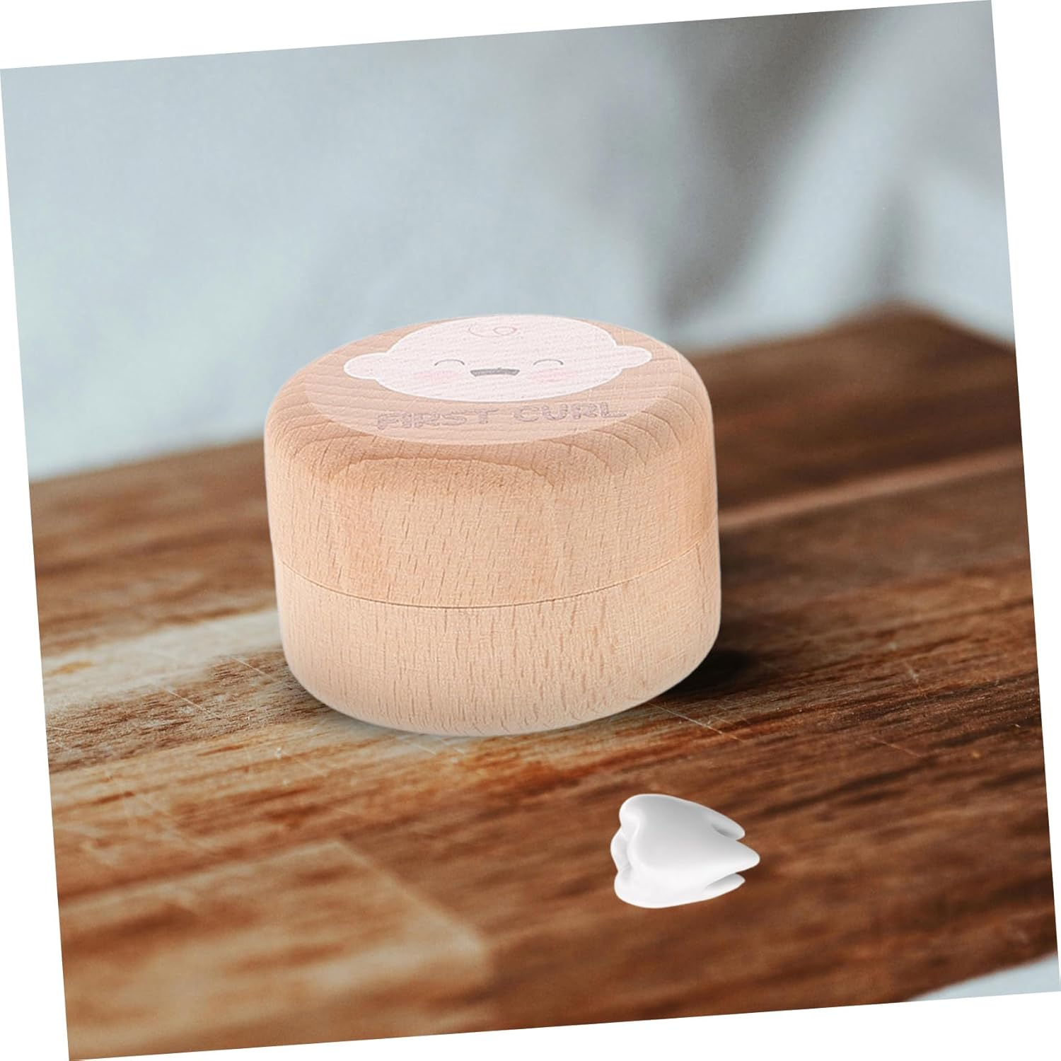2Pcs Wooden Tooth Keepsake Box for Boys and Lost Teeth Cute Saver Container for Boys Girls Memorial Box image number 1