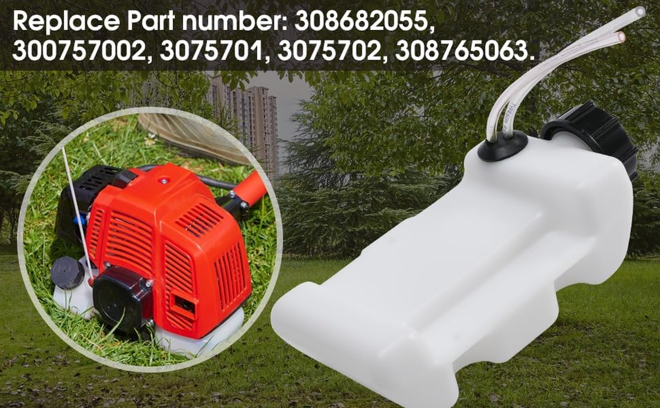 308682055 Fuel Tank Gas Tank with Fuel Lines and Filter for Toro for Homelite for Ryobi String Trimmer RY251PH, RY252CS, RY253SS, RY254BC, RY252C image number 3