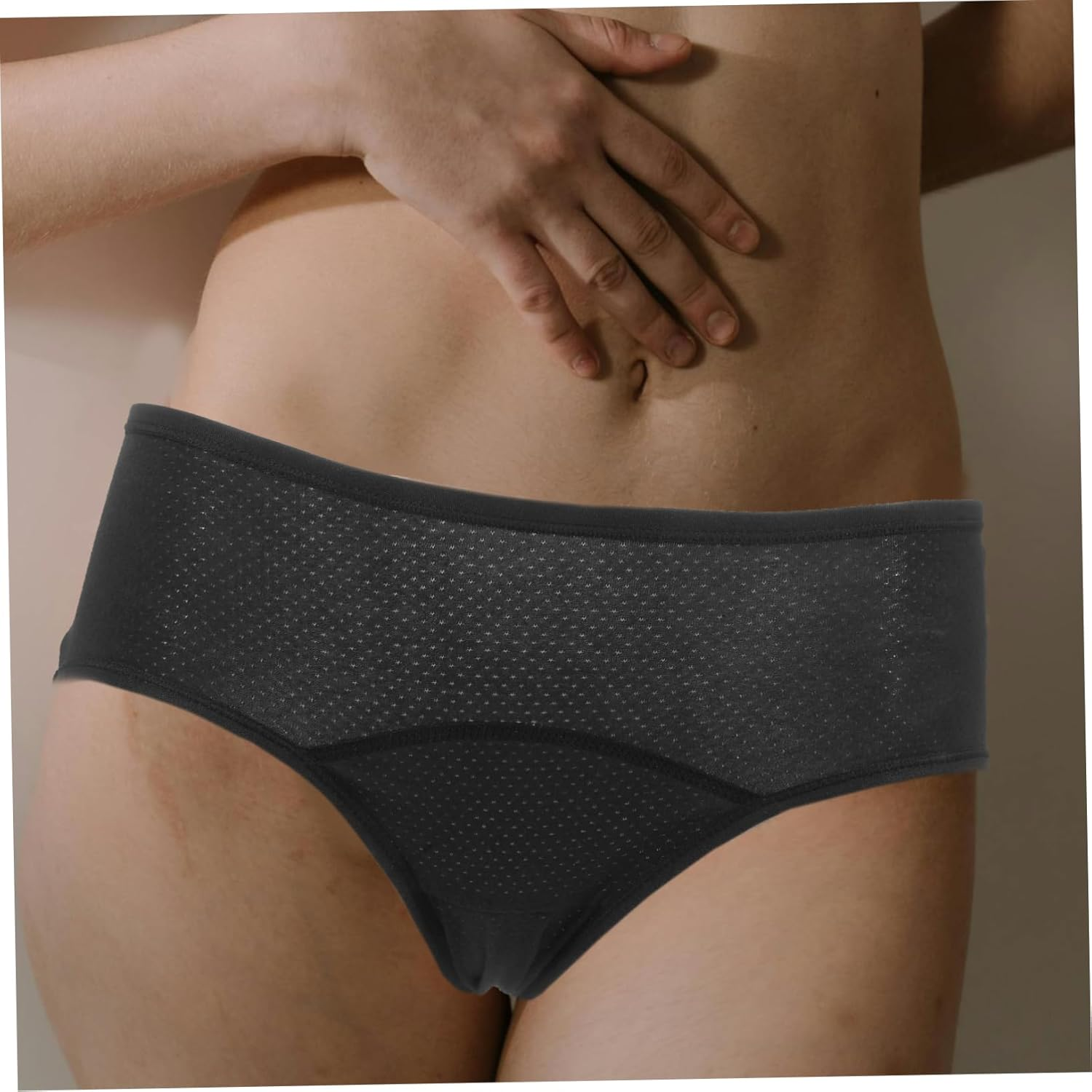 Homoyoyo Cotton Women Middle Waisted Panties Menstrual Sanitary Pants for Women Protective Briefs image number 2