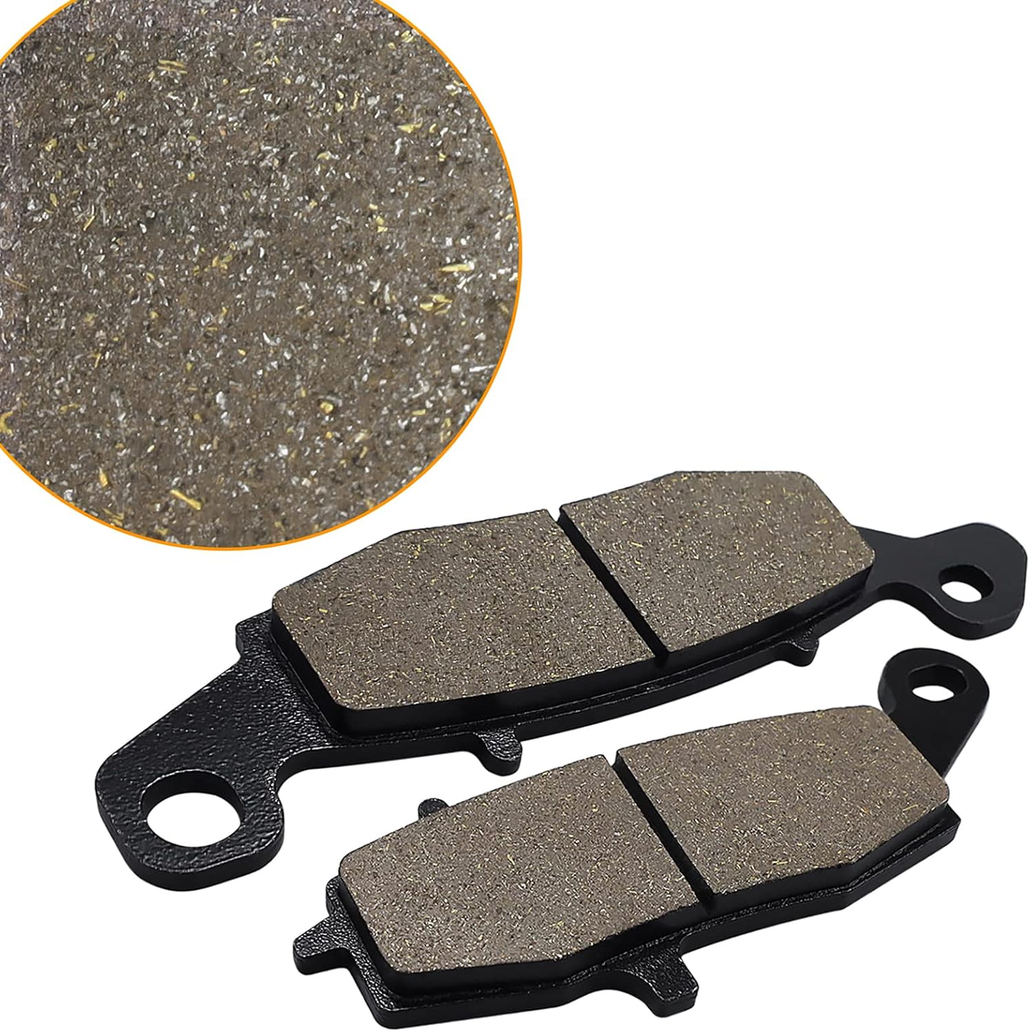 SOLLON Brake Pads Front and Rear Raplacement for Kawasaki Vulcan 1500 Vn1500/Vulcan 1600 VN1600 Classic/Vulcan 1600 VN1600 Nomad/Vulcan 1700 Vn1700/Vulcan 900 Vn900/Versys 650 KLE 650 image number 5