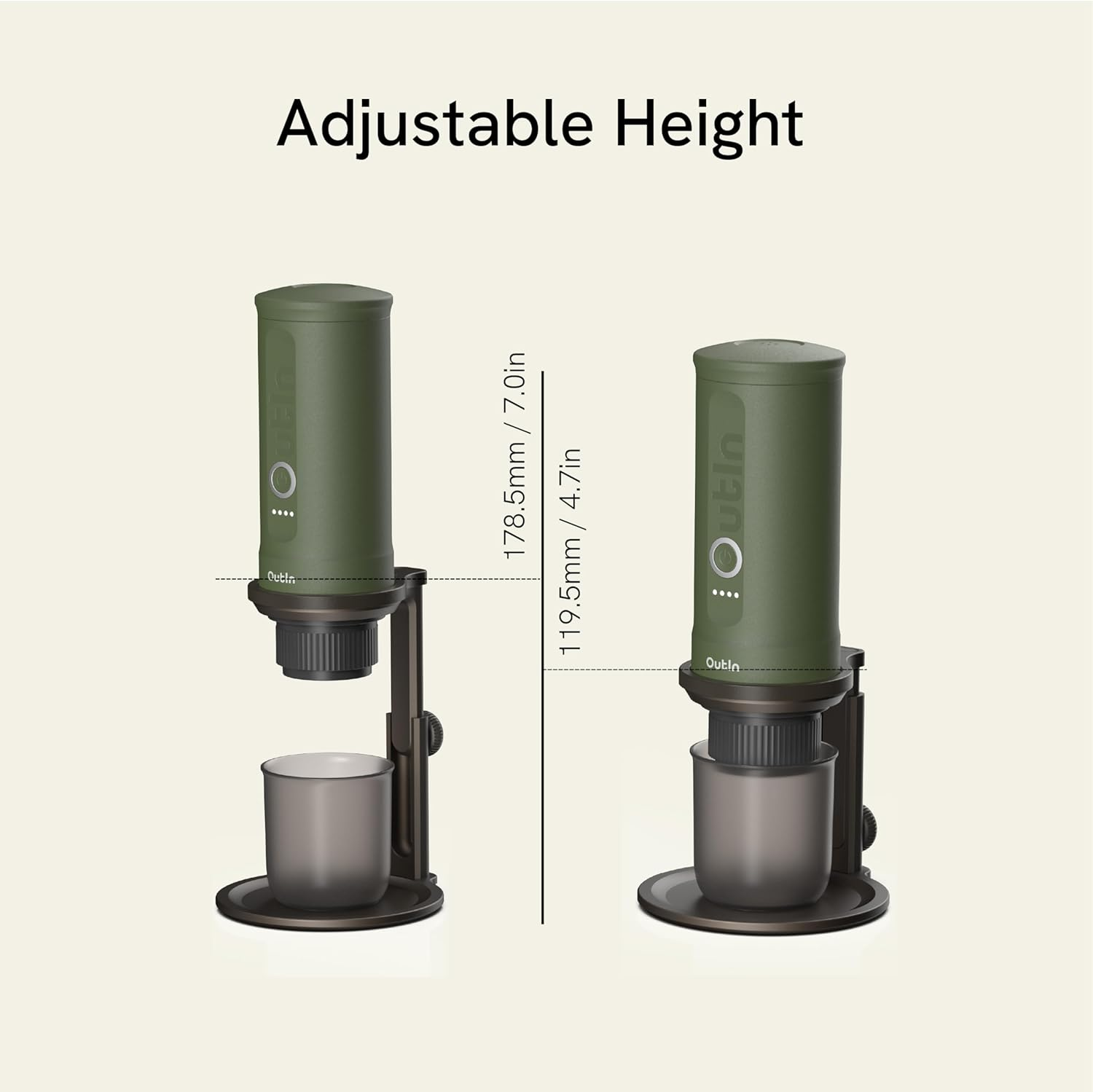 Outin Detachable Universal Coffee Stand,Portable Espresso Machine Stand,Pour over Coffee Stand Easy to Carry image number 4
