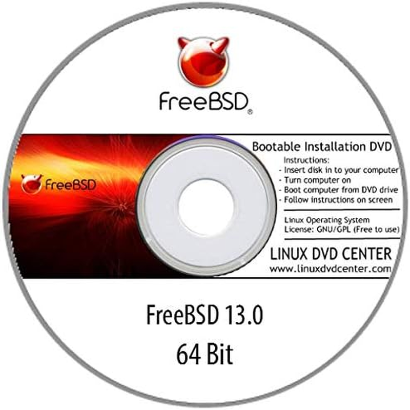 Freebsd 13.0 (64Bit) - Bootable Linux Installation DVD