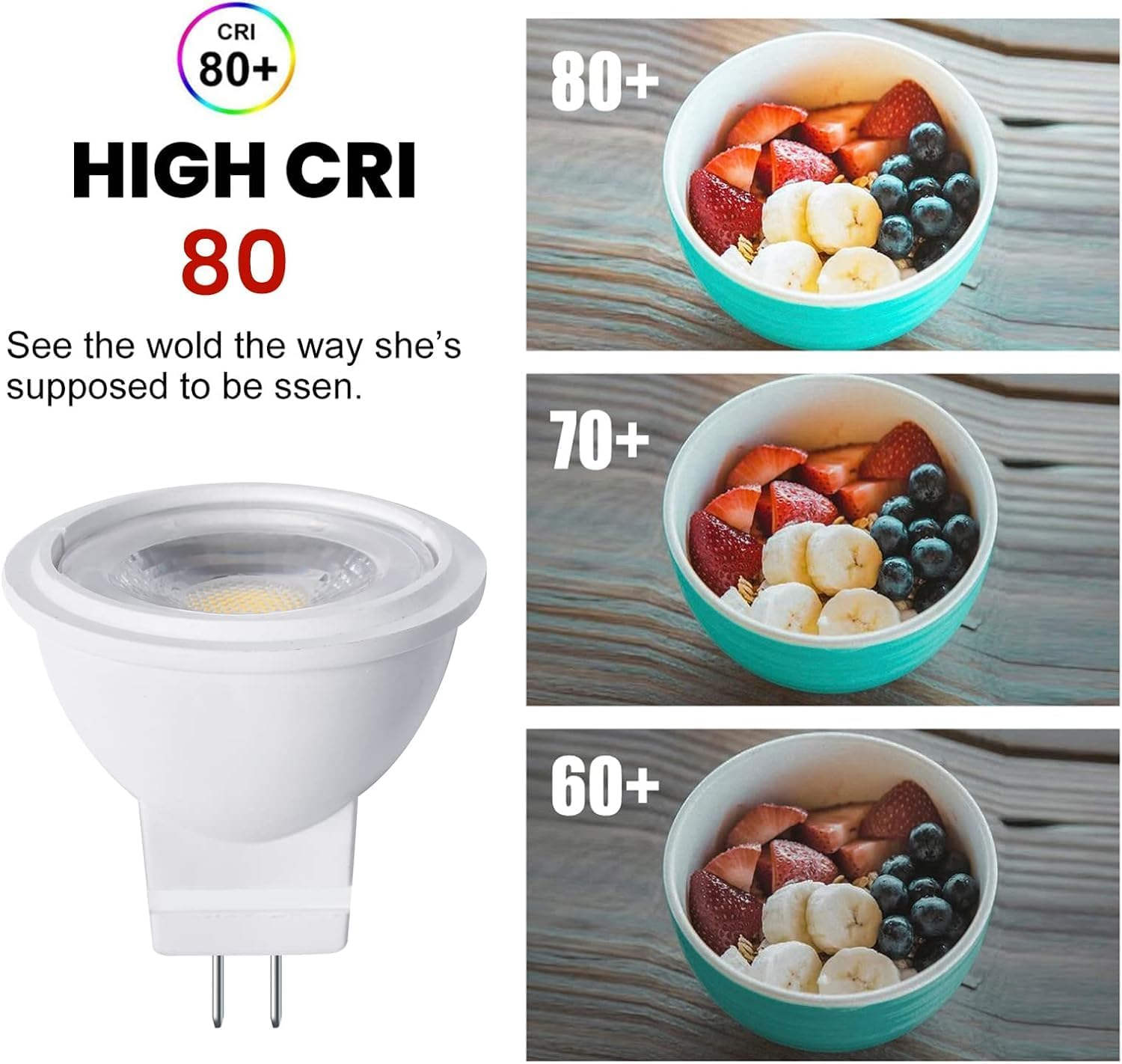 Bonlux MR11 GU4 LED 3W 12V,Spotlight Bulb,3W Energy Saving GU4 (25W Halogen Bulbs Equivalent) Ledt 3000K Warm White Spotligh Bulbs Energy Saving Bulb AC/DC 12V, 4 Pack image number 5