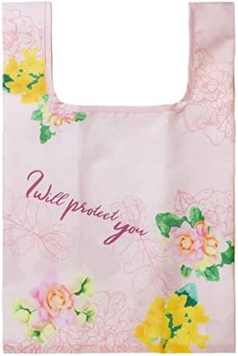Chouchoufleur Compact Bag, Antibacterial Treatment, Antibacterial, Odor Resistant, Water Repellent, Washable, Hanging Tag Included, Floral Pattern