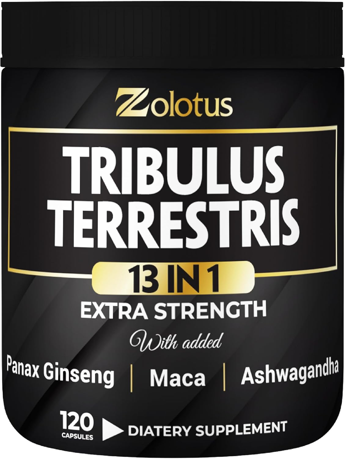 Zolotus 13In1 Tribulus Terrestris Capsules with Maca, Horny Goat Weed, Panax Ginseng, Saw Palmetto, Tongkat Ali, Shilajit & More - 120 Counts image number 4