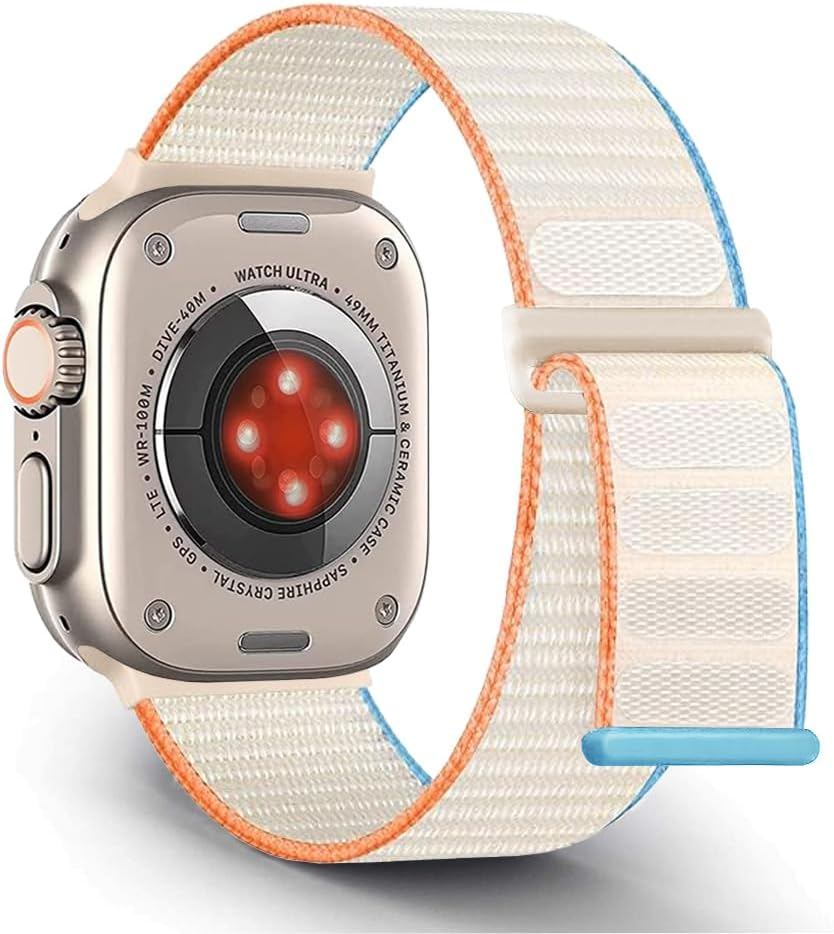 Gewhineul Sport Loop Band Compatible for Apple Watch Ultra 49Mm 46Mm 45Mm 44Mm 42Mm 41Mm 40Mm 38Mm, Soft Nylon Replacement Strap Compatible with Iwatch Ultra 2/Series 10/9/8/7/6/5/4/3/2/1/SE