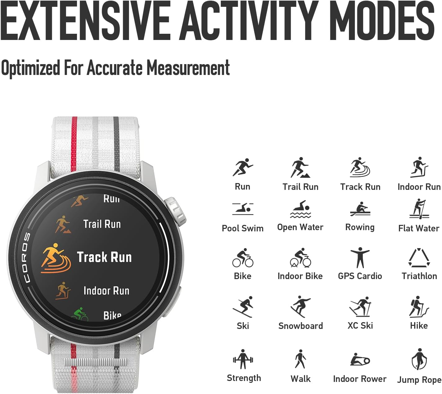 COROS PACE 3 Sport Watch GPS, Lightweight and Comfort, 17 Days Extend Battery Life, Dual-Frequency GPS, Heart Rate and Spo2, Navigation, Sleep Track, Training Plan, Run, Bike, and Ski (Chalk Nylon) image number 5