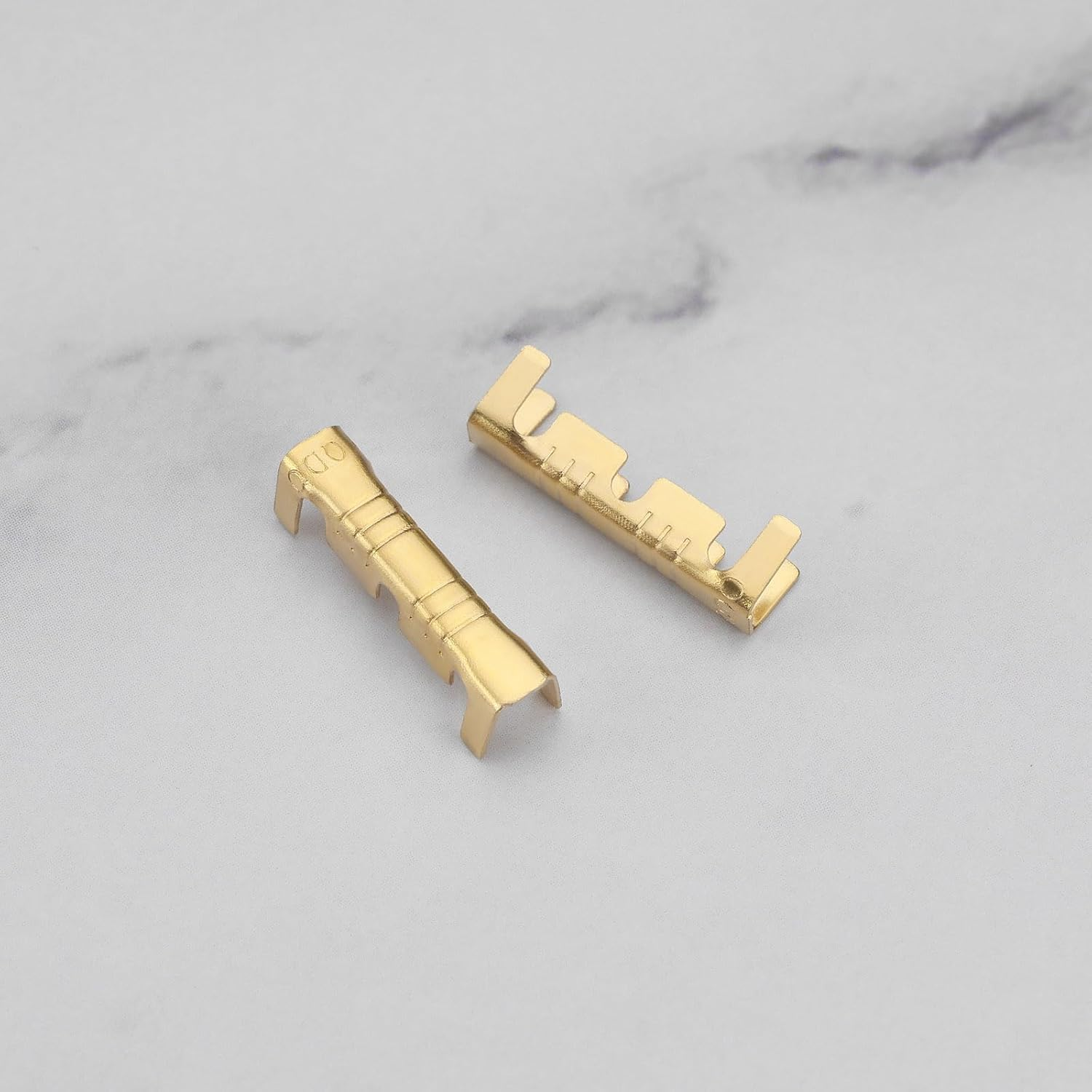 Emagtech 200Pcs Brass Crimp Electrical Connector Wire U-Shaped Terminal, U-Shaped Brass Crimp Terminal Connectors Suitable for Lines 0.5-1.5Mm image number 4
