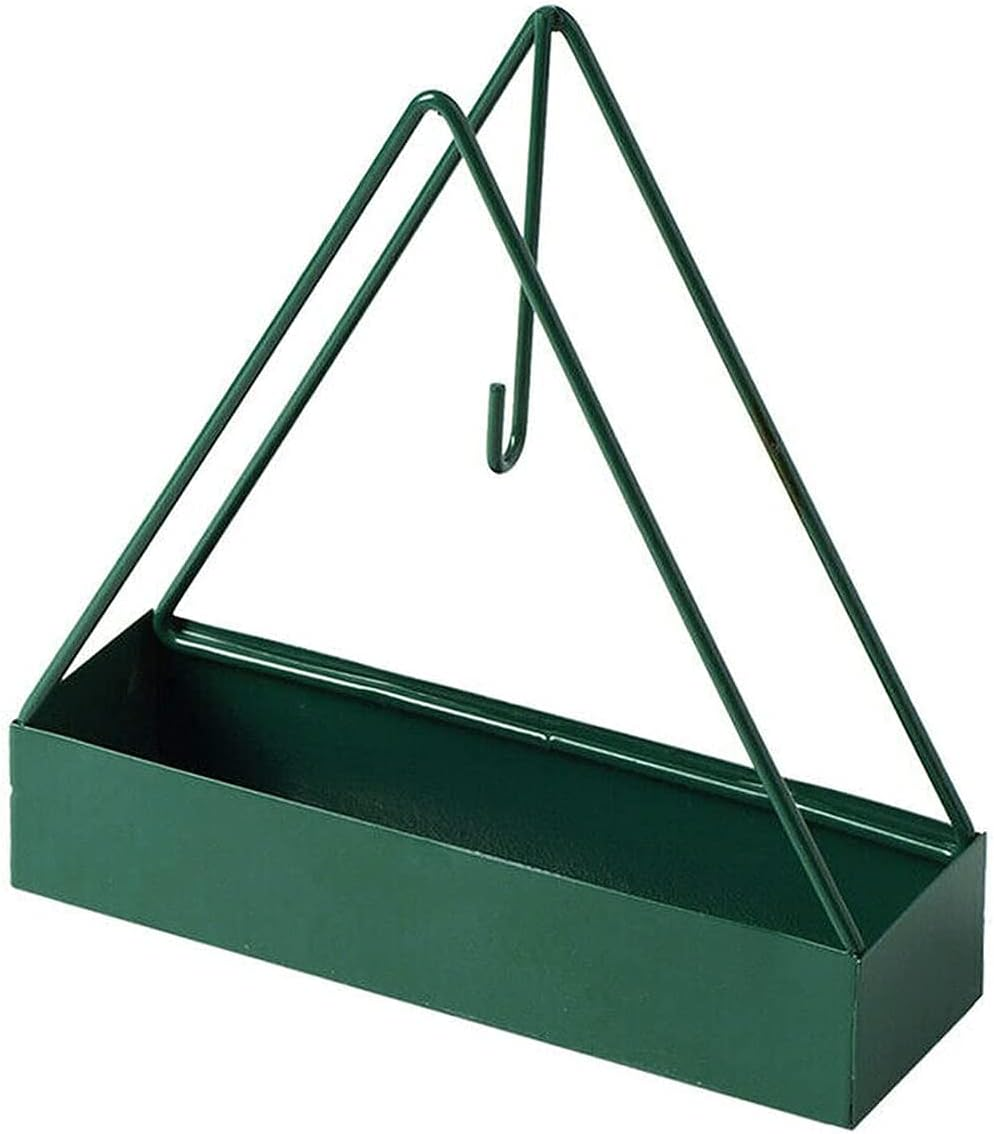 Triangular Wrought Iron Mosquito Coil Holdermosquito Coil Holder | Metal Incense Burner | Portable Bug & Insect Repellent | Home & Garden Fragrance & Aromatherapy (Green) image number 1