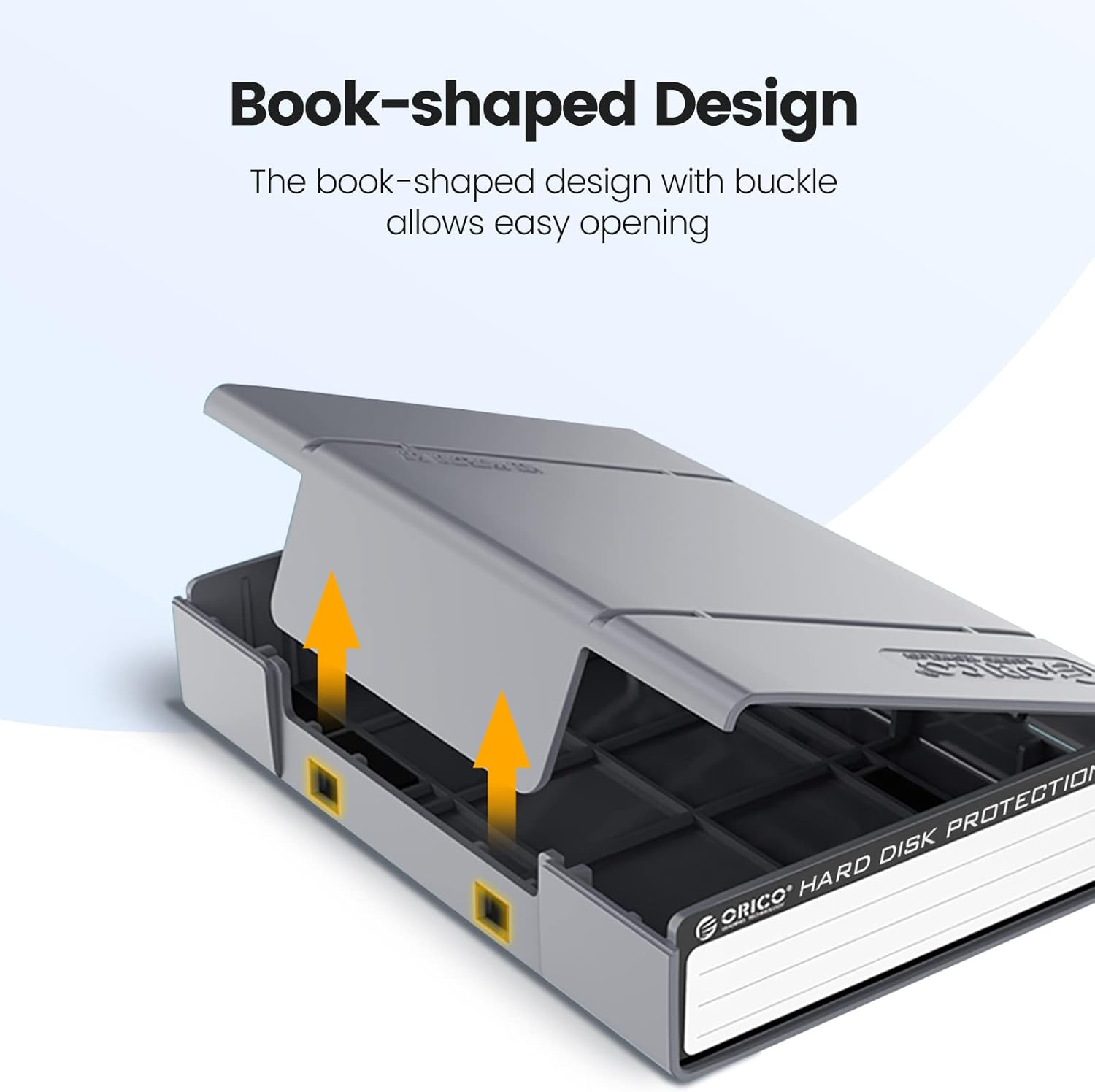 ORICO 5-Pack Hard Drive Carrying Case Protective Box for 3.5/2.5 Inch SSD HDD Portable with Anti-Static,Shockproof and Dust Proof Travel Storage Bag-Php25-5S image number 2