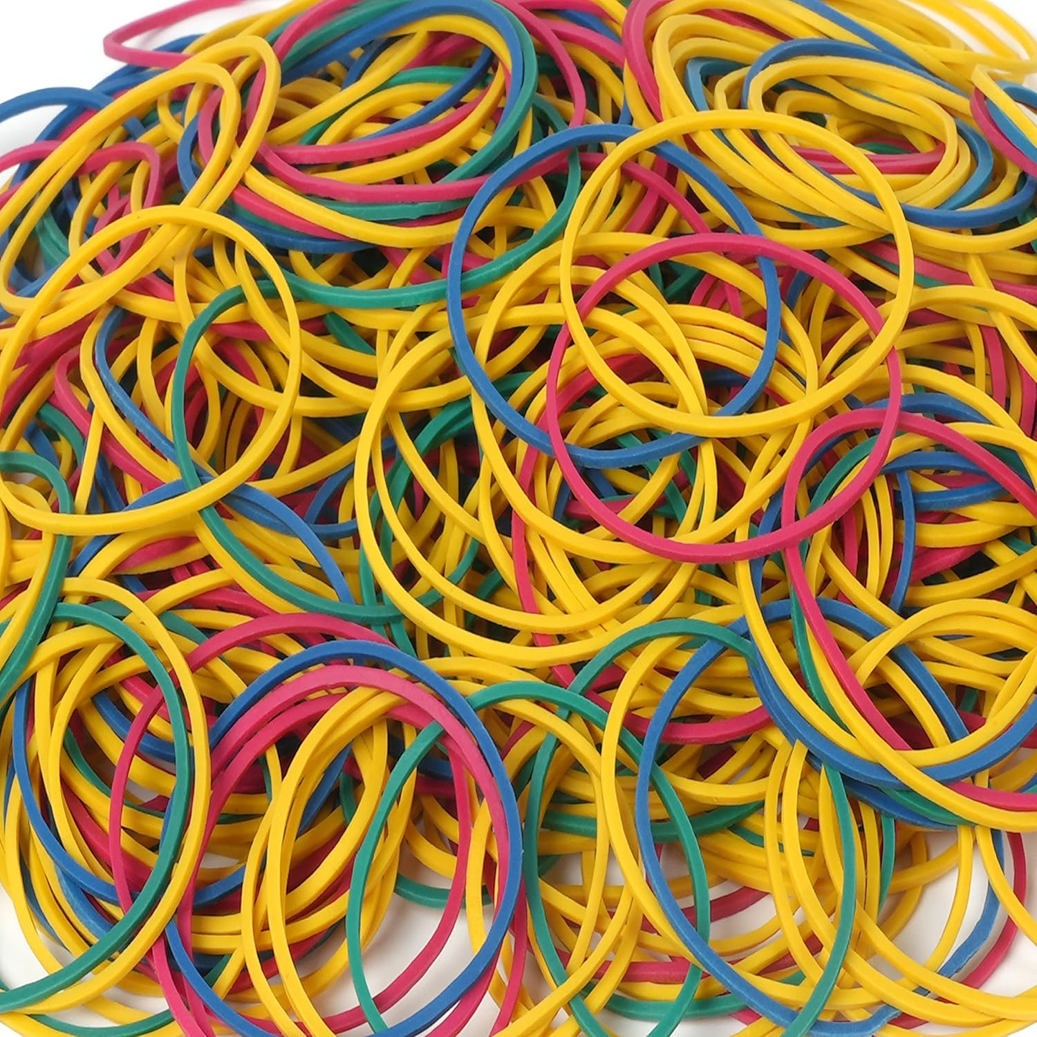 Rubber Bands Size#16 Mixed Color Elastic Rubber Band 550Pcs 200Grams Office Supplies File Folders Litter Box