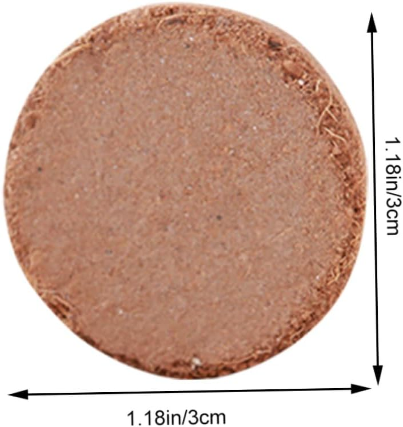 60Pcs Coconut Coir Seedling Blocks Nutrient Compressed Peat Gardening Potting for Indoor Succulent Cactus Planting Nursery Transplanting