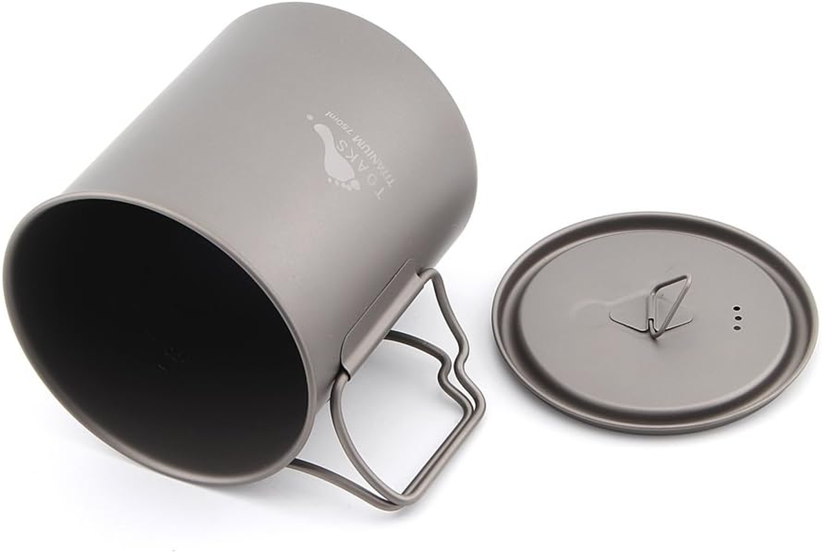 TOAKS Titanium Pot 750Ml and BRS 3000T Stove Camping Pot Coffee Cup Combo Set