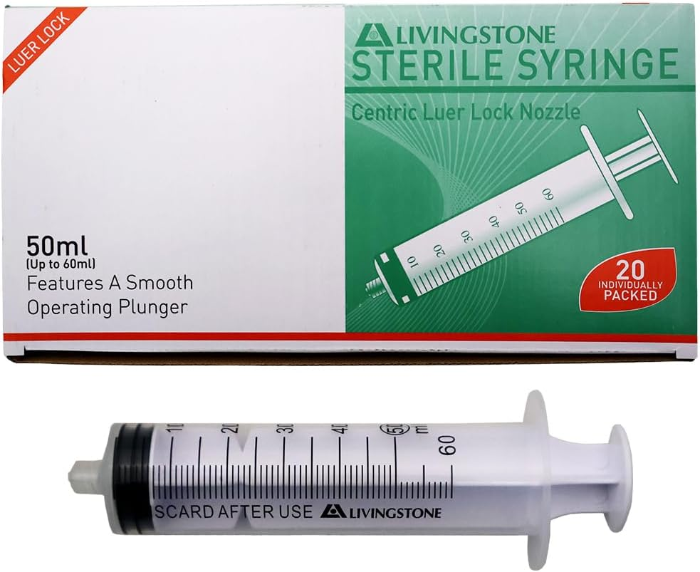 Livingstone Syringe 50Ml Luer Lock Tip Sterile Box of 20 image number 3