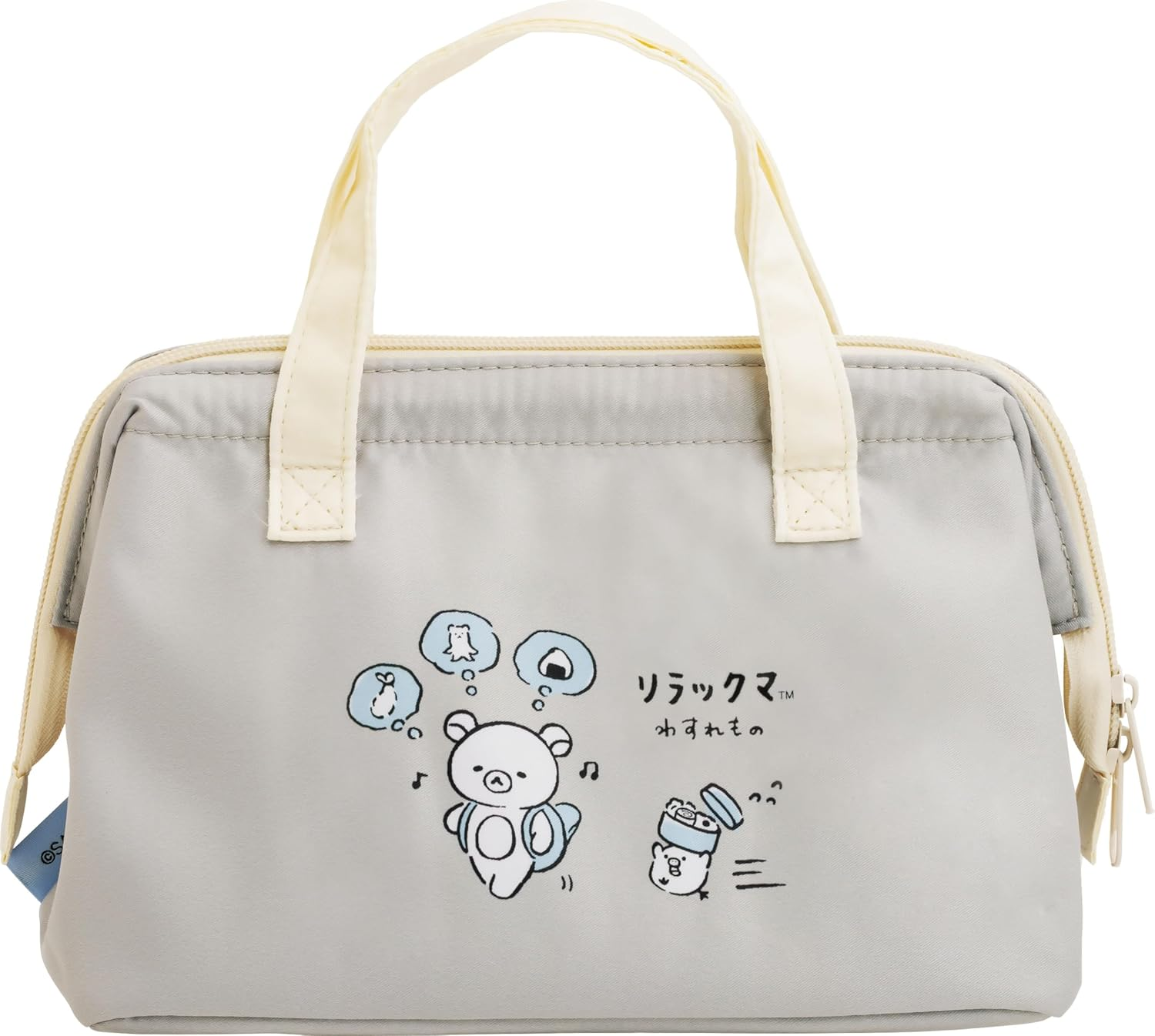 San-X Rilakkuma Rilakku Gusset-Shaped Lunch Bag CA79501 H6.3 X W8.7 X D4.5 Inches (160 X 220 X 115 Mm) image number 2