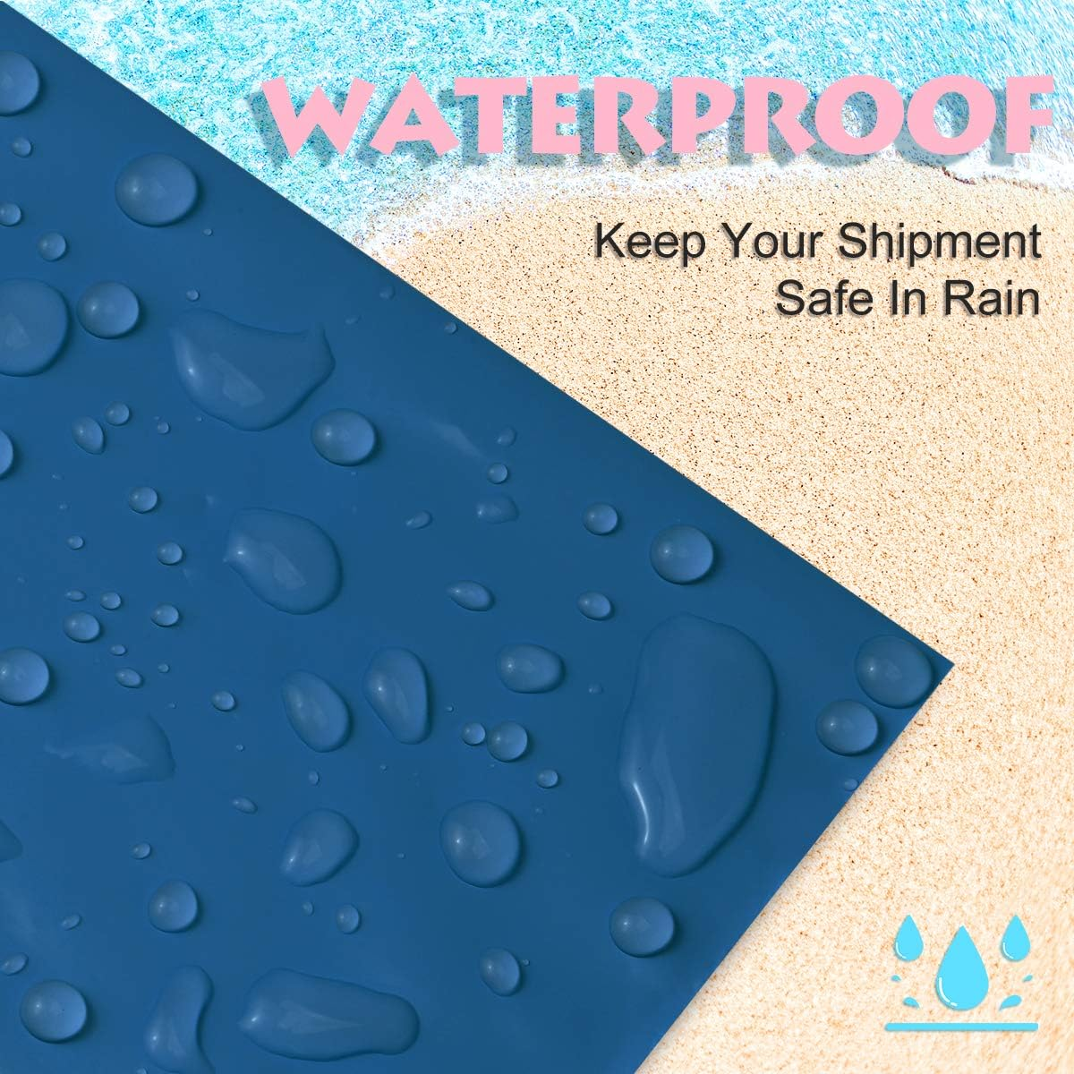 UCGOU Poly Mailers 9X12 Inch Navy Blue 200 Pack Shipping Bags #3 Strong Mailing Envelopes Boutique Packaging Postal Self Seal Adhesive Waterproof and Tear Proof Small Business for Clothes Books - Black image number 5