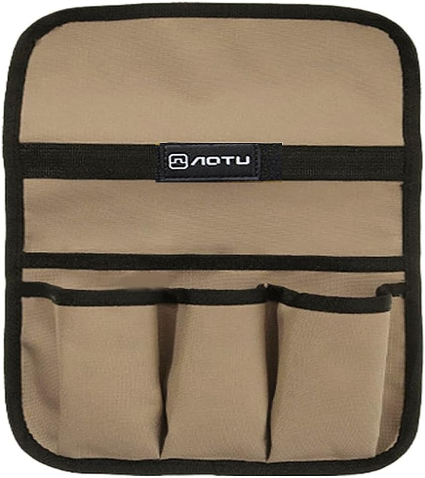 Beach Chair Armrest Bag, Chair Storage Bag Portable Double Layer Camp Chair Side Pocket Storage Bag, Storage Portable Beach Chair Side Organizer for Beach Chairs, Camping Chairs and Garden Chairs