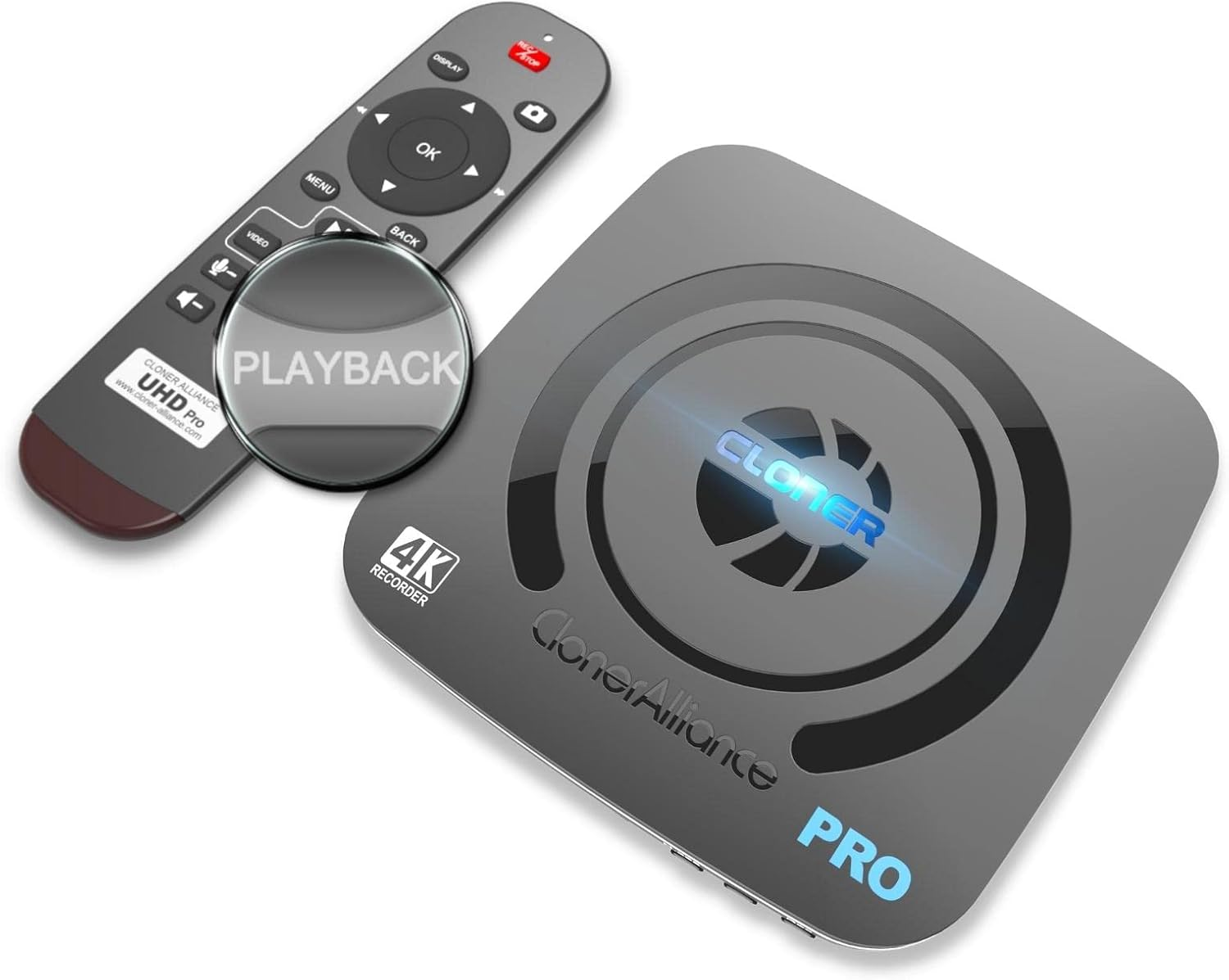 Cloneralliance UHD Pro, 4K Video Recorder, HDMI Capture DVR with H.265/H.264 Codec, Cinematic 4K@24Fps Recording(Up to 4K@30Fps), No PC Required. image number 1