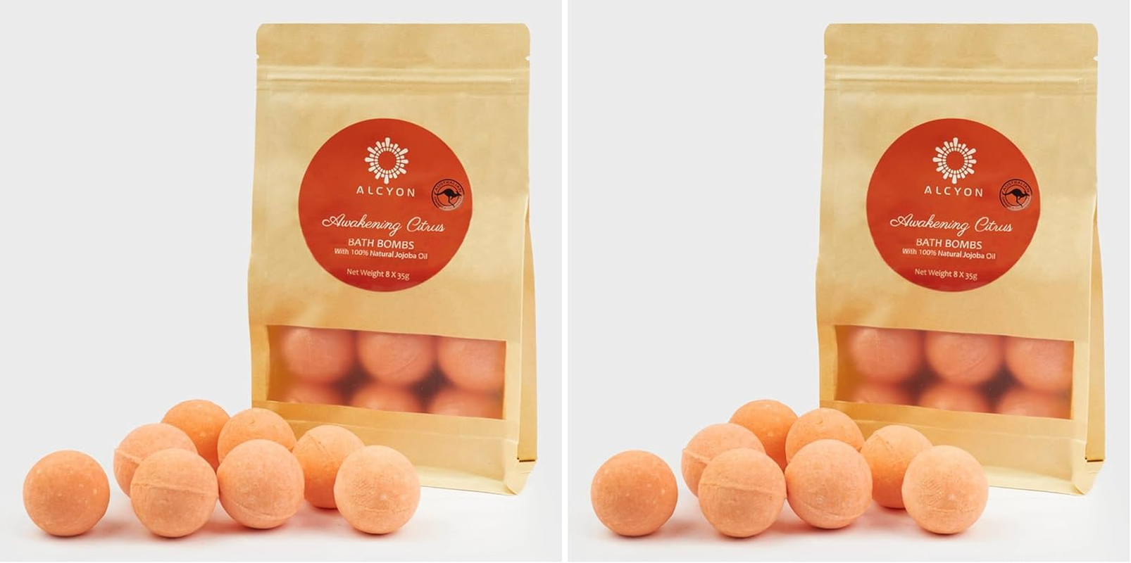 Alcyon Bath Bomb Melts - Relax & Unwind with 8 Essential 100% Jojoba Oils - Aromatherapy Scented Bath Bomb Melts for a Spa-Like Experience - Ideal Choice for Women & All Occasions (Color Vanilla)