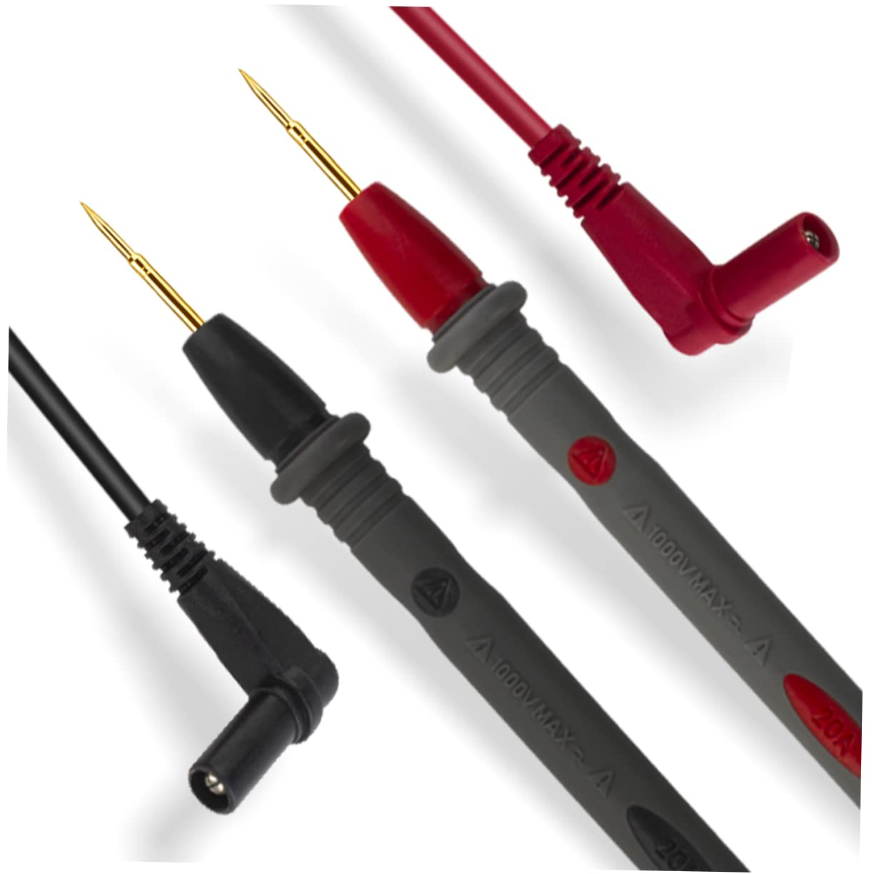 OSALADI 1000V Golden Plated Probe Test Lead High Precision Multimeter Pen Line Silicone Cable for Accurate Measurements of Ic Led and Components