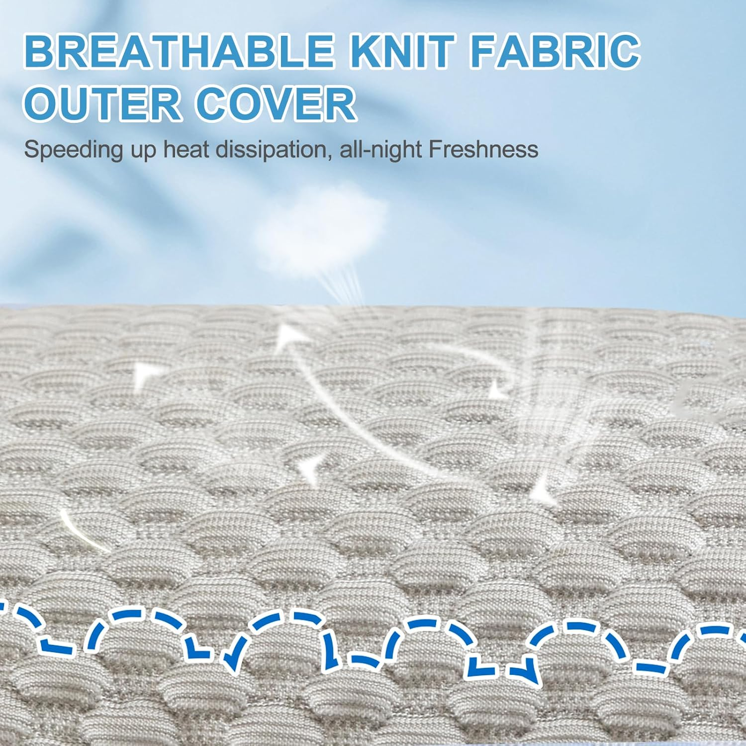 YOUR MOON Soft Support Pillow Queen Size, Down-Alternative Filling Pillows for Sleeping, Thick Fluffy Bed Pillow for Side Stomach Sleepers(Gray) image number 3