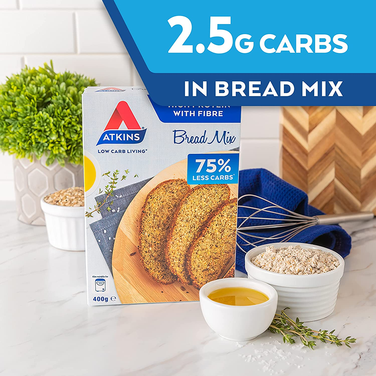 Atkins Low Carb Breadmix, 400 Grams image number 6