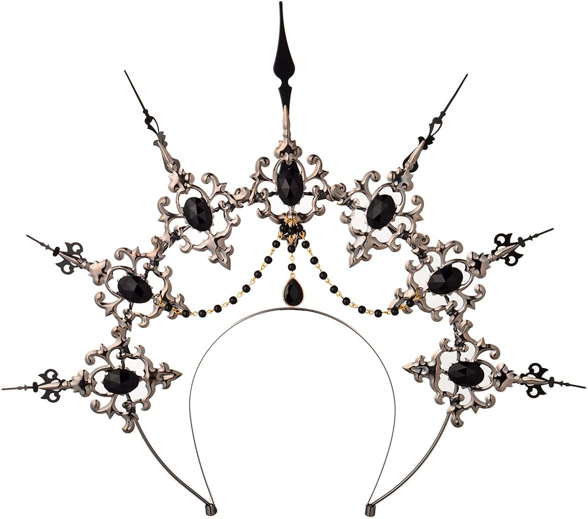 BLESSUME Halo Crown Mary Goddess Headband Women Halloween Costume Headpiece