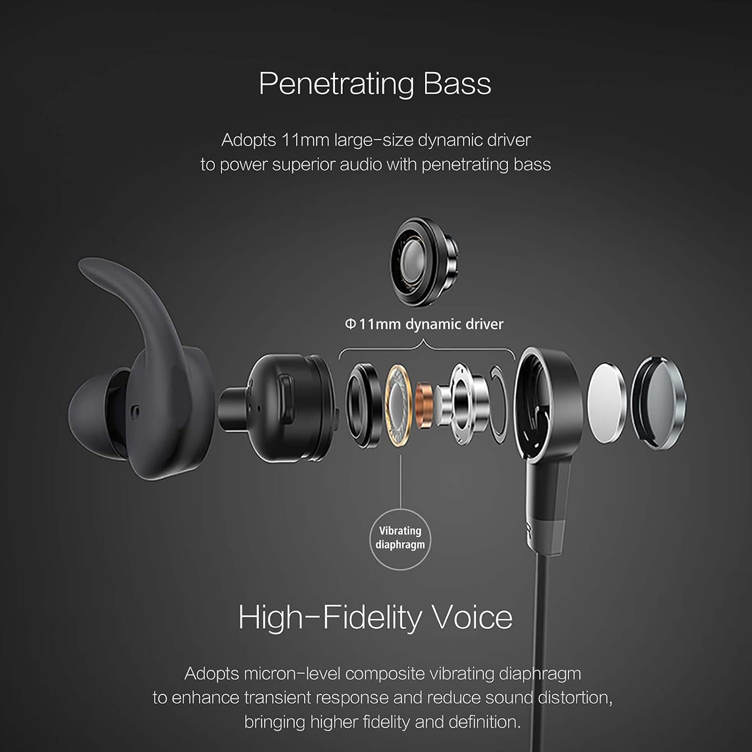 Honor Bluetooth Headphones, Wireless Sports Headphones with 11 Hours Playback Time and IP52 Water Protection Class, Magnetic In-Ear Headphones for Ios Android, Blue