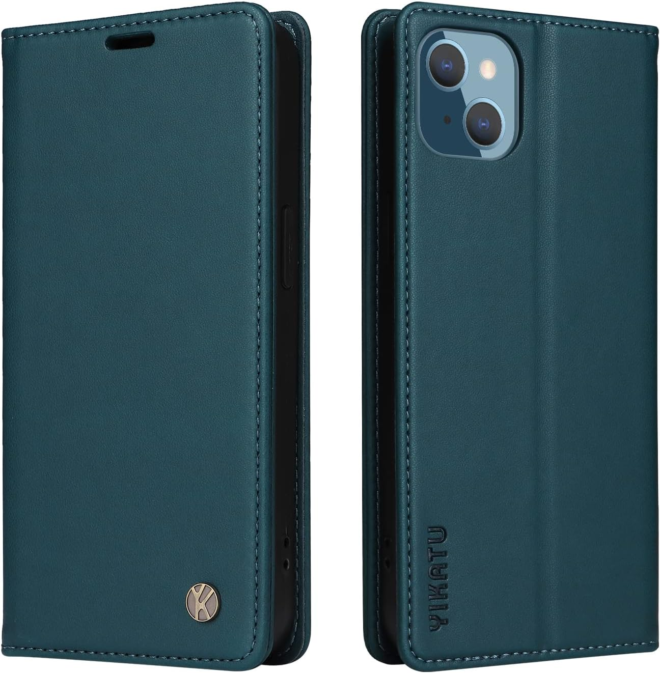 YBFJCE Case for Iphone 16E PU Leather Wallet Cover, Flip Folio Case with Card Holders,Magnetic Phone Cover Compatible with Iphone 16E,Black