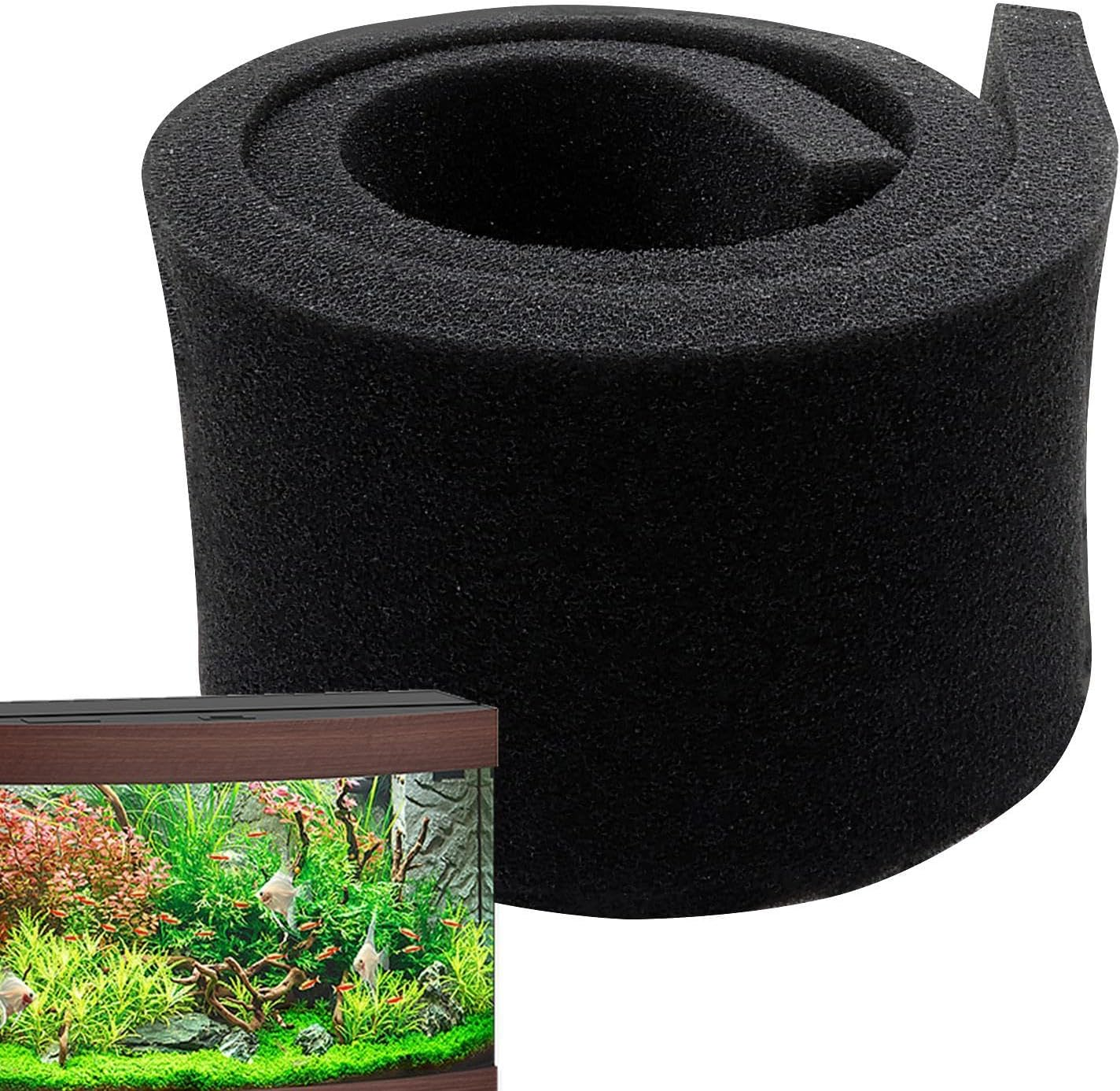Wezalget Aquarium Filter Foam Pad | Easy to Cut Replacement Fish Tank Filter Foam Aquarium Filter Media Foam - for Aquarium Fish Tank Pond Canister Filters, Enhanced Aquatic Health - 50X50X2Cm image number 7