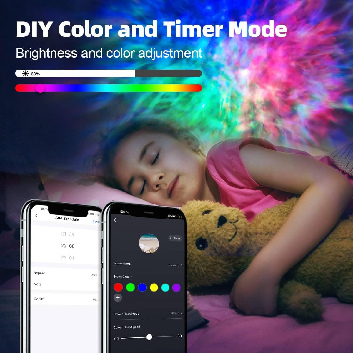 Star Projector Galaxy Light for Bedroom, Smart APP & Voice Control Nebula Projector, Perfect Christmas Hoom Decor Compatible with Alexa & Google Home, Rotatable and Adjustable Cloud Stars image number 3
