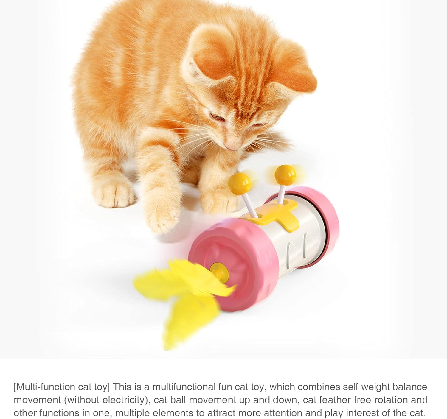 REFENG Multi-Function Cat Toy Combines Sel Weight Balance Movement Wthout Electricity