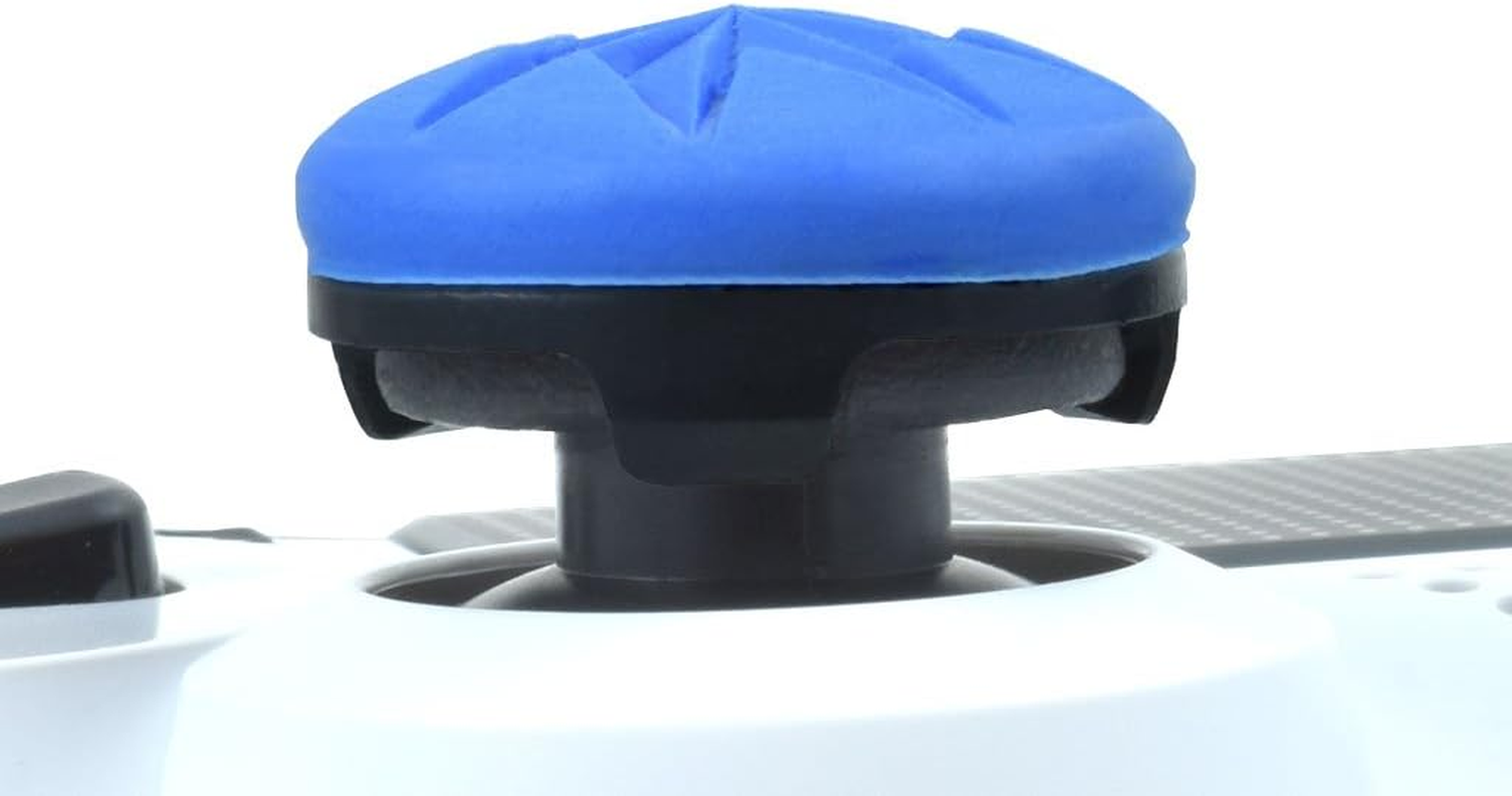 Kontrolfreek FPS Freek Edge for Playstation 4 (PS4) and Playstation 5 (PS5) | Performance Thumbsticks | 1 High-Rise Convex, 1 Low-Rise Convex | Blue image number 4