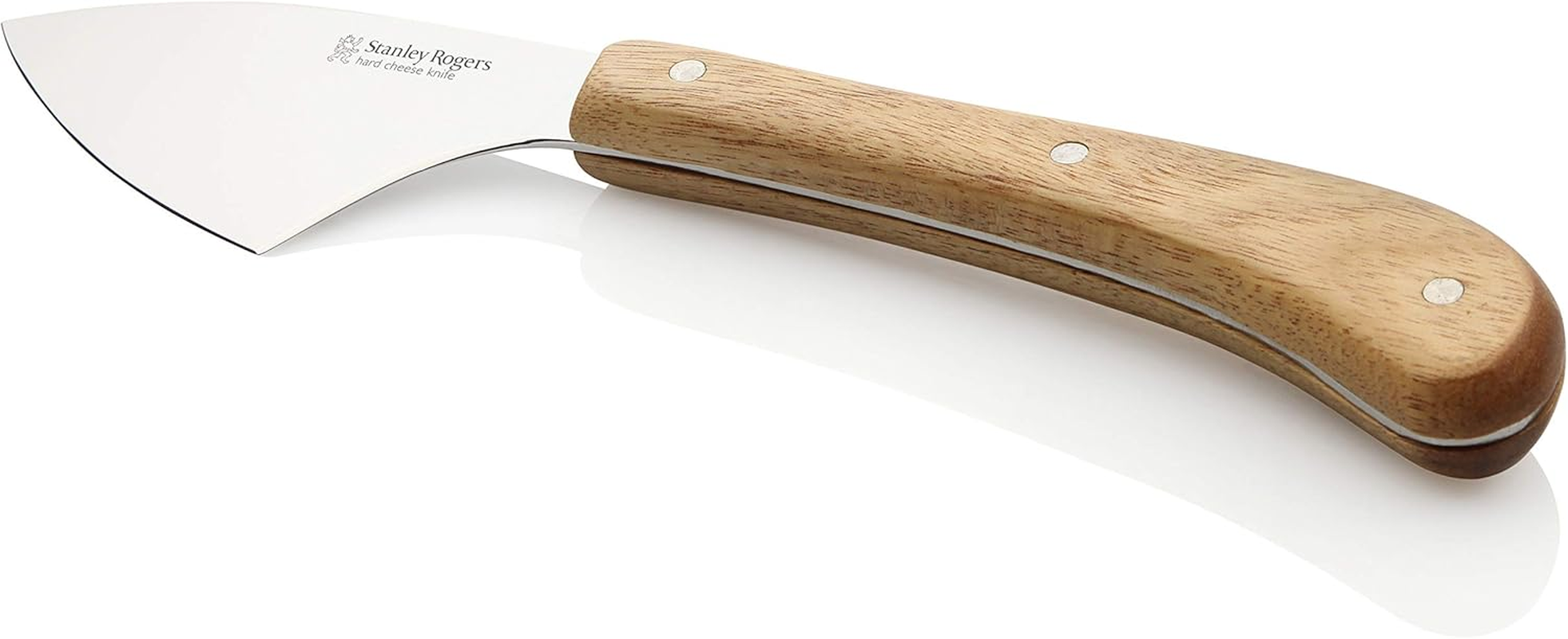 Stanley Rogers 50764 Pistol Grip Acacia Hard Cheese Knife, Cheese Slicer with Wooden Handle, Cheese Cutter with Sharp Blade (Colour: Brown, Silver) image number 4