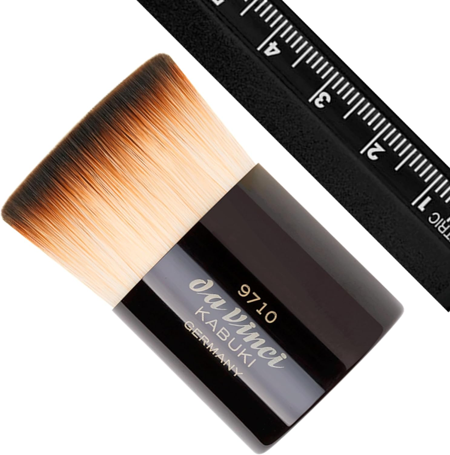 Da Vinci KABUKI Powder Brush - Foundation Brush with Travel Box 2-In-1, Vegan, Synthetic Fibre, Handmade in Germany, Pack of 1 image number 2
