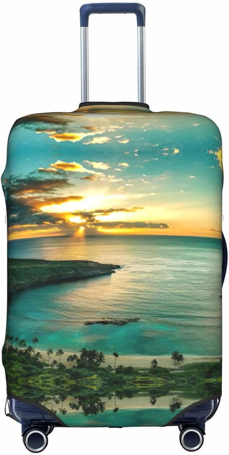 Odddot Sunrise over Hanauma Bay Oahu Hawaii Print Travel Luggage Cover,Suitcase Protector Cover, Washable Baggage Covers,For 18-32 Inch Luggage, Sunrise over Hanauma Bay Oahu Hawaii, Small image number 5