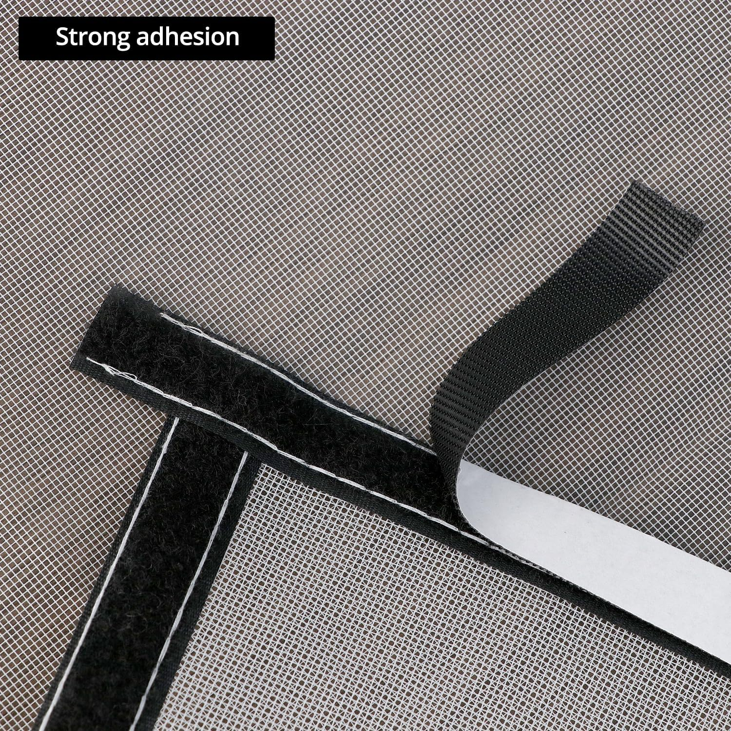 QWORK&reg; Cat Net Window with Self-Adhesive Tape, Cat Safe Fly Screen, Safety Net, Tear-Resistant Polyester, 180 X 200 Cm image number 4