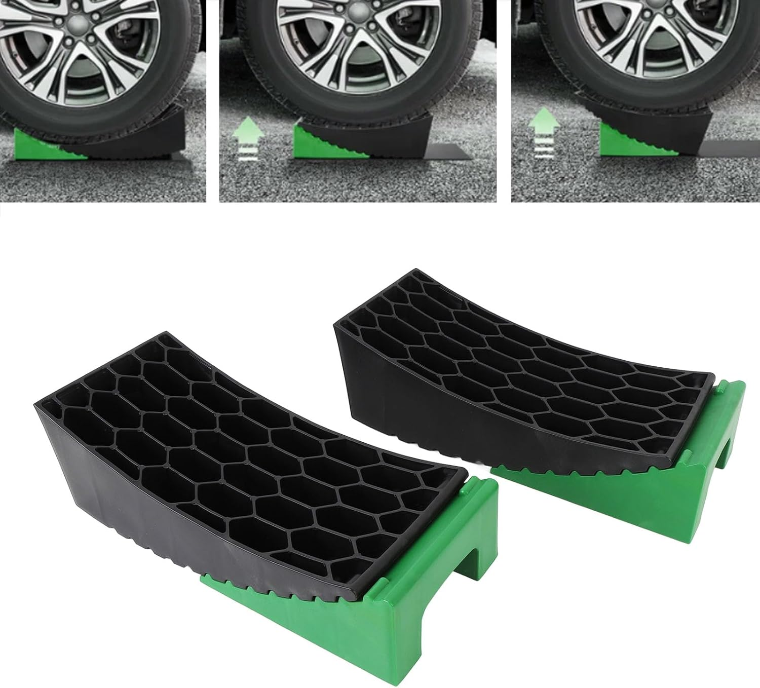 Campers Leveler Kit, Curved RV Levelers with anti Slip Pads for Dual Axle Trailers, Faster RV Leveling System than RV Leveling Blocks RV Accessories for Travel Trailers image number 2