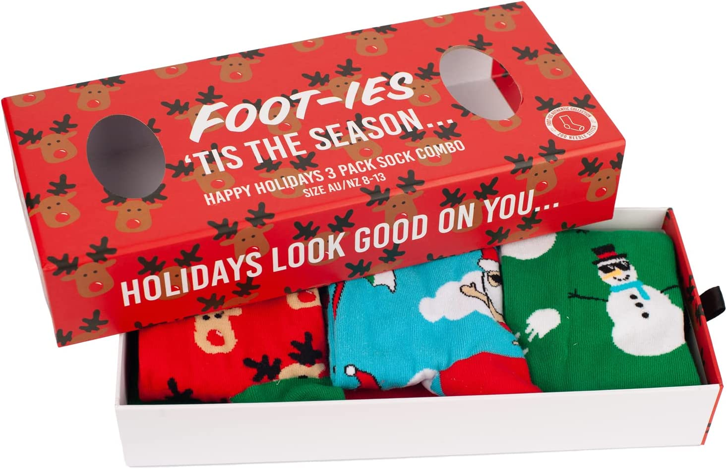 Unisex Unisex Holiday Holidays Socks Gift Box (Pack of 3)